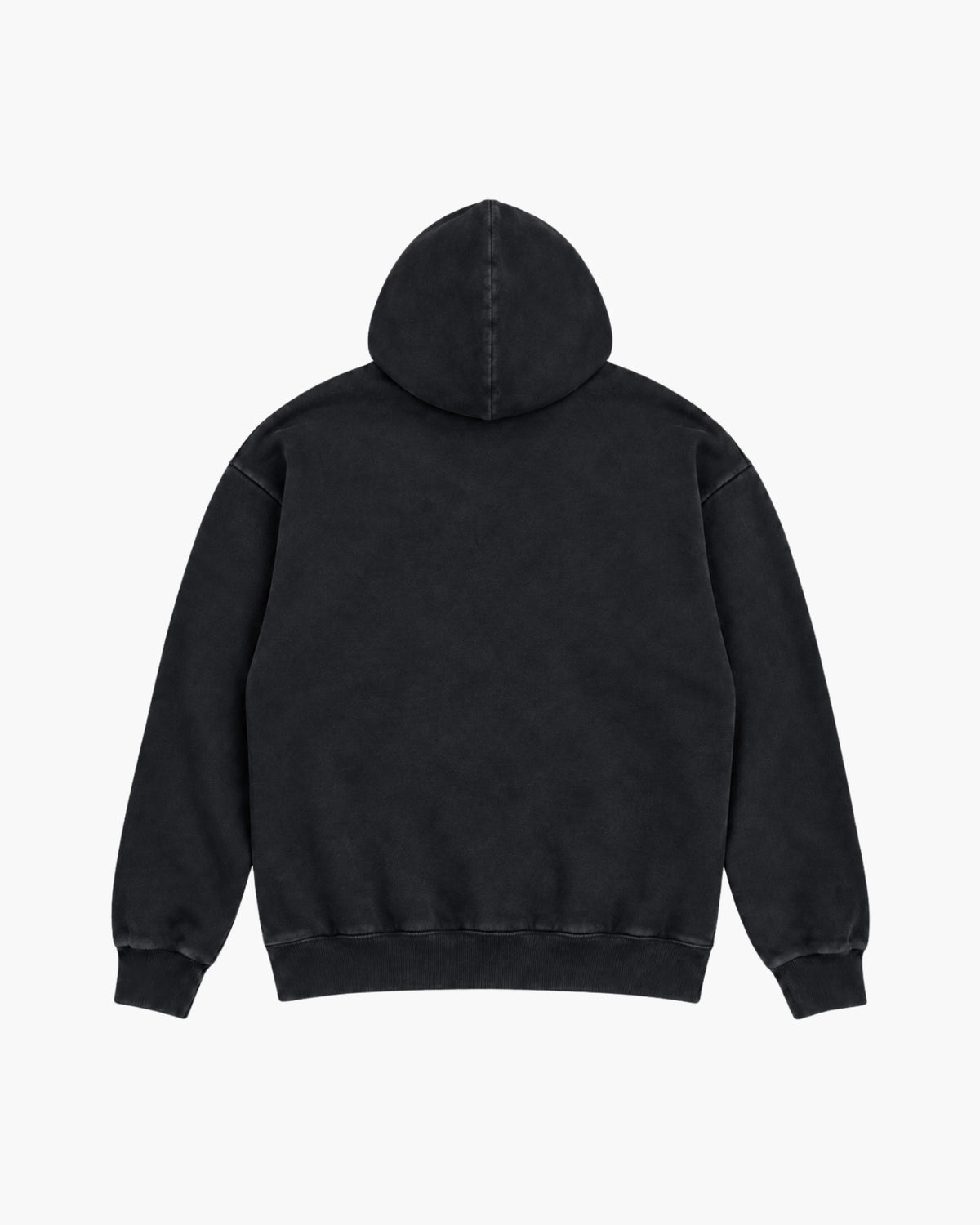 'OMEN' 2-LAYER WAFFLE ZIPPER – WASHED BLACK