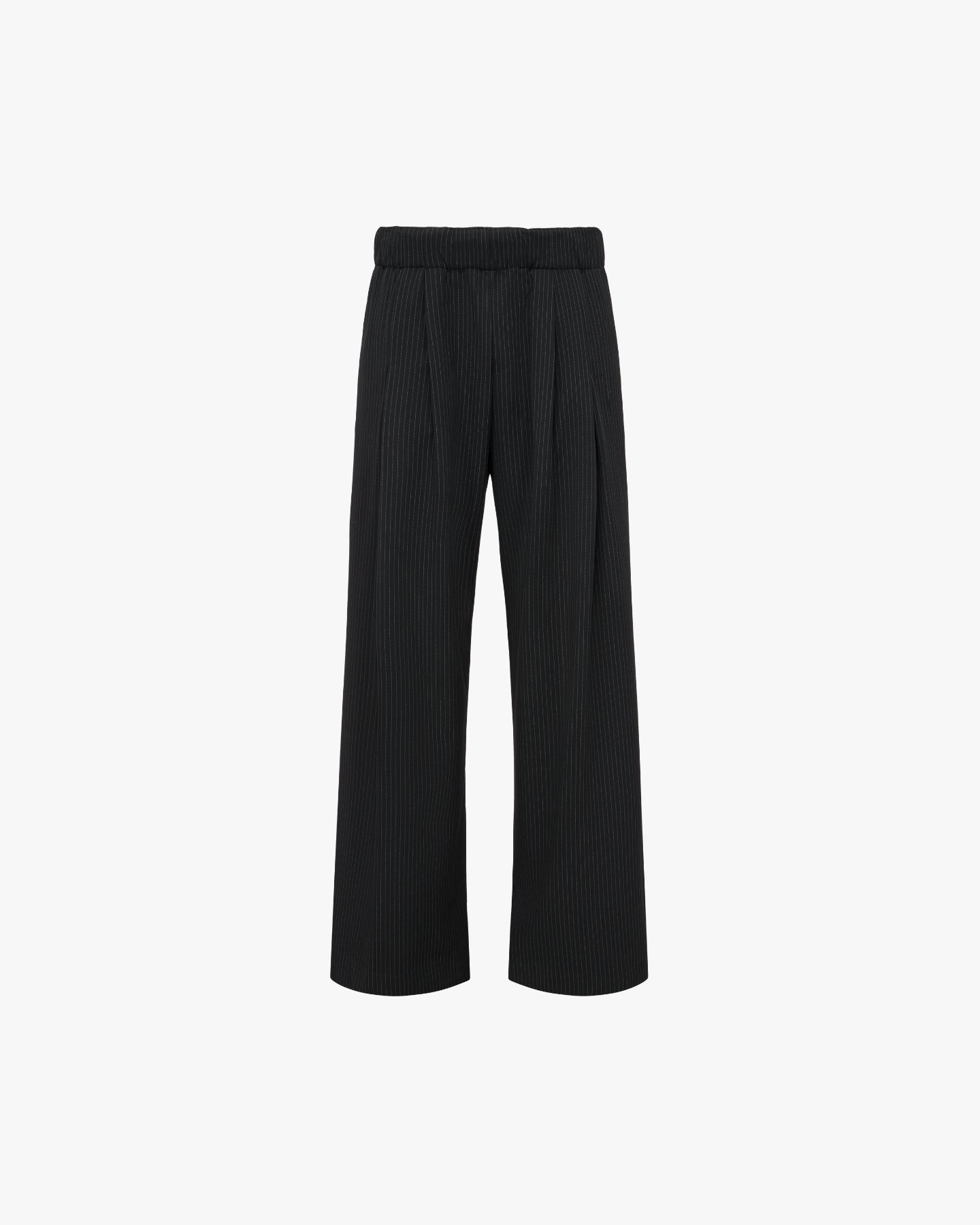 'HUNG' Entity Wide-Leg Suitpants - Pinstripe