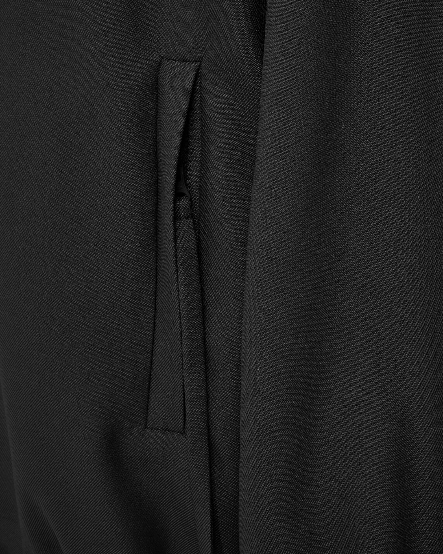 'AMIR' EMBROIDERED TRACK JACKET – BLACK