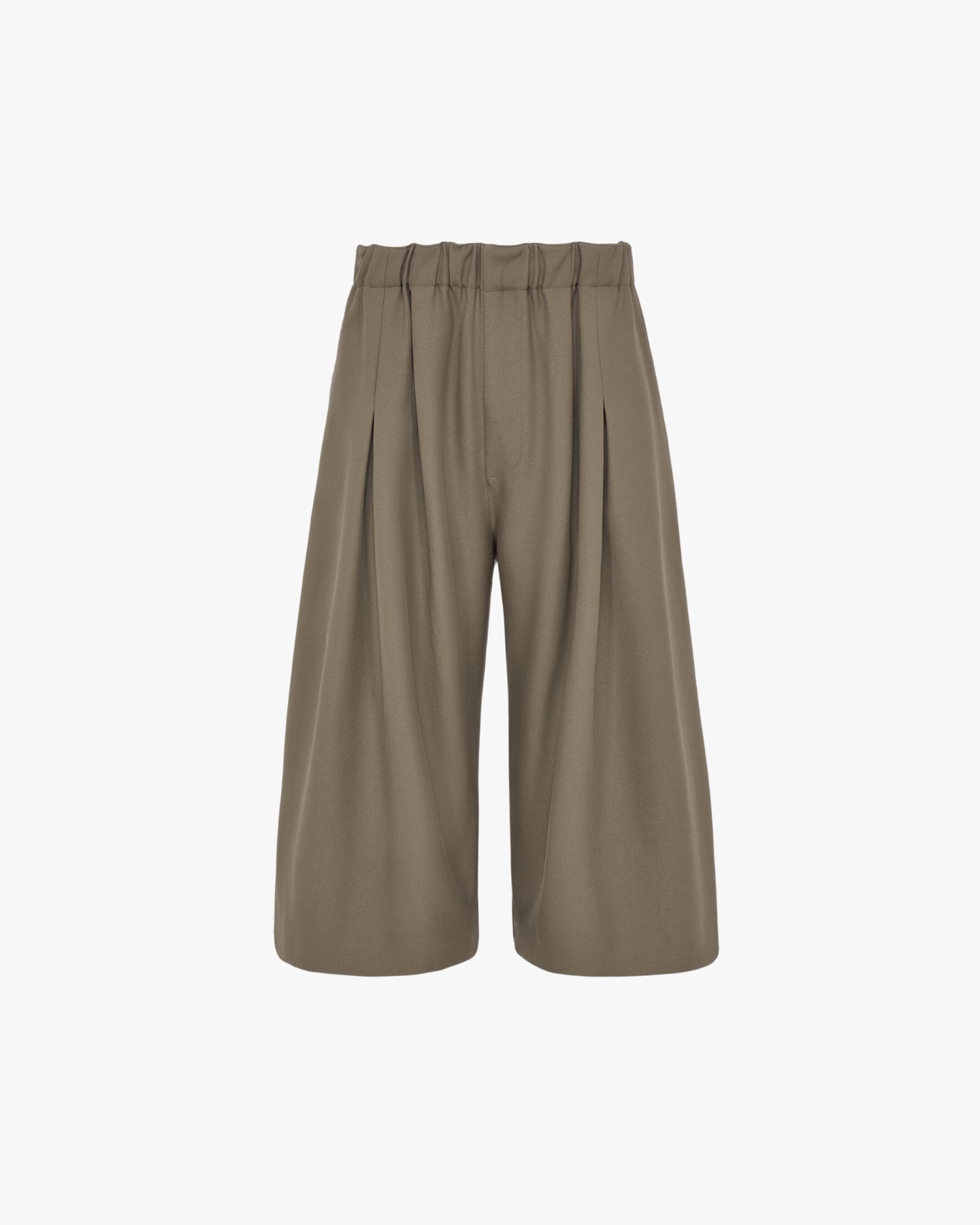 'SAMIR' TWILL BERMUDA SHORTS - TAN