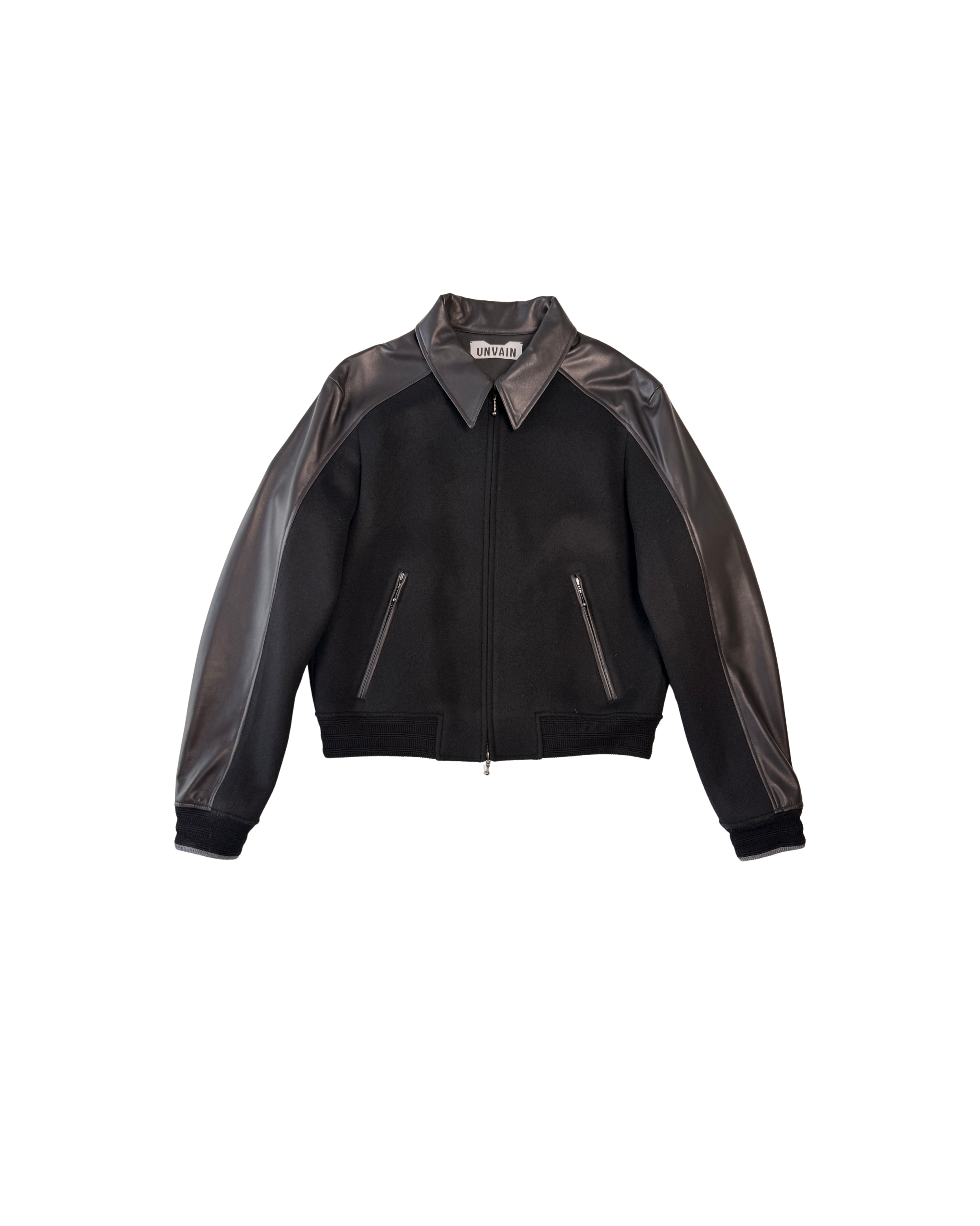 209 WOOL LEATHER TEDDY JACKET