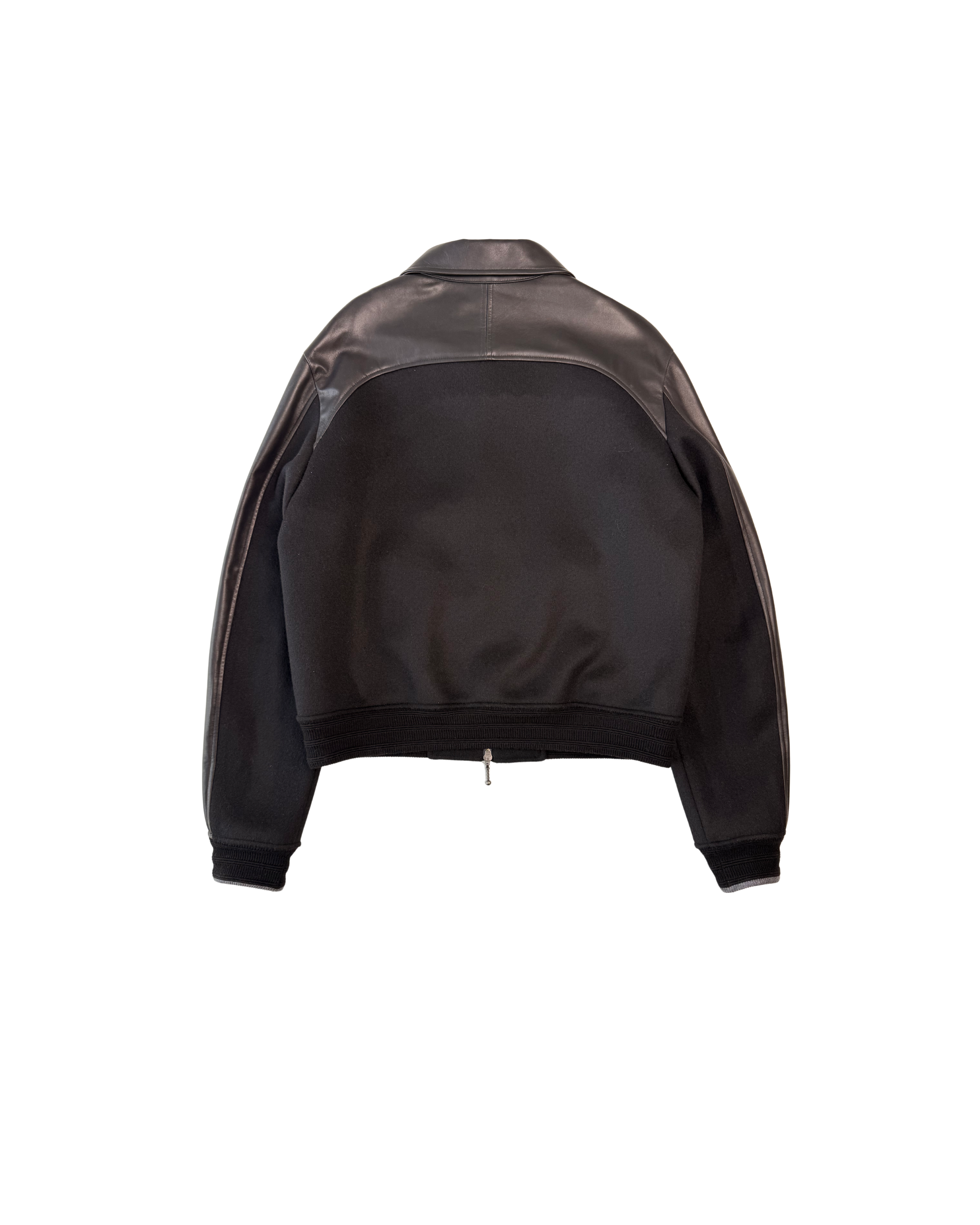 209 WOOL LEATHER TEDDY JACKET