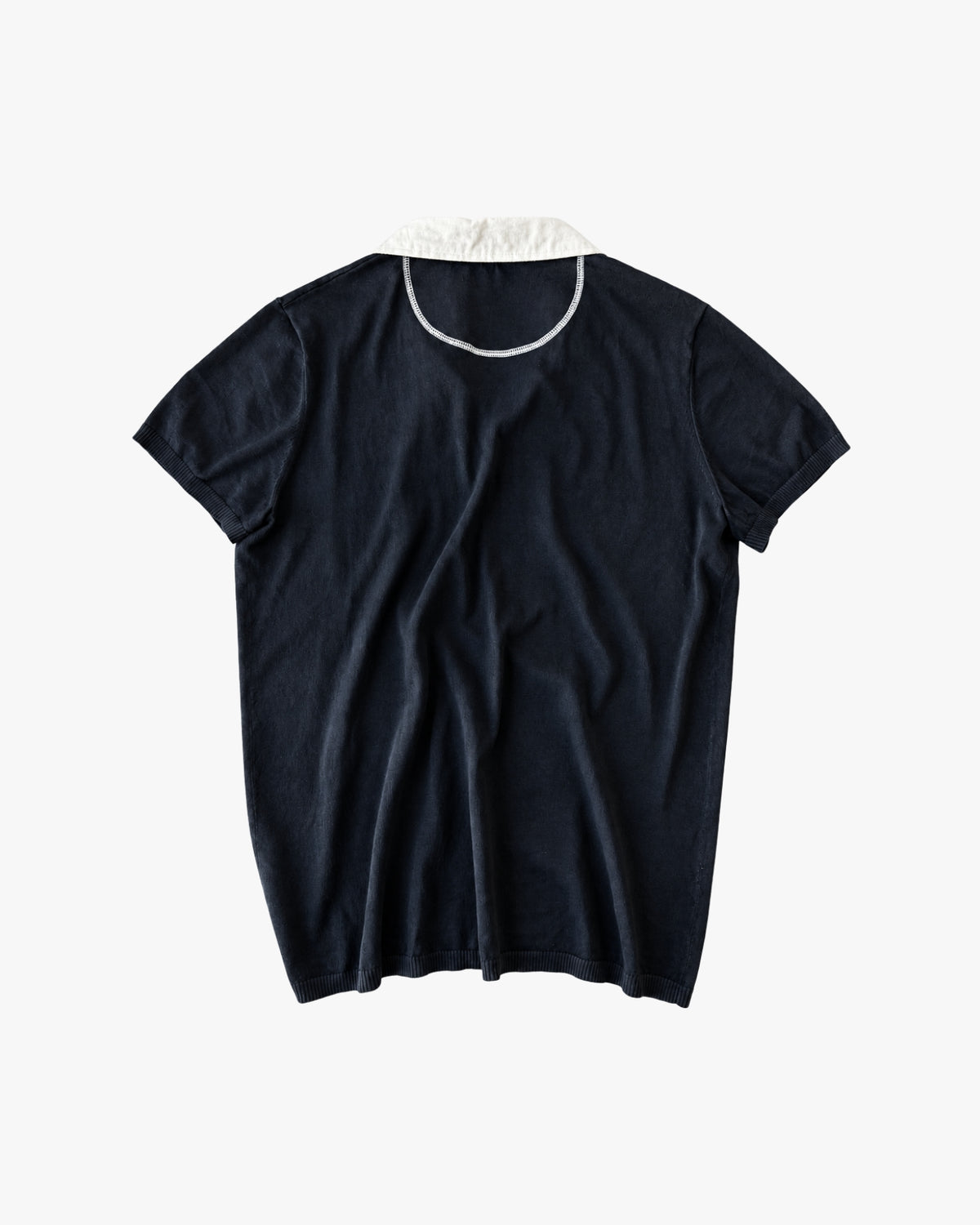 'RAVIN' FINE KNIT POLO – WASHED NAVY