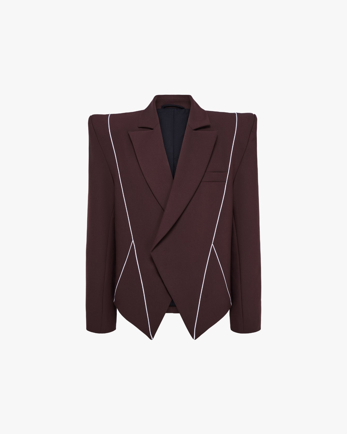 PIPING BLAZER - BROWN