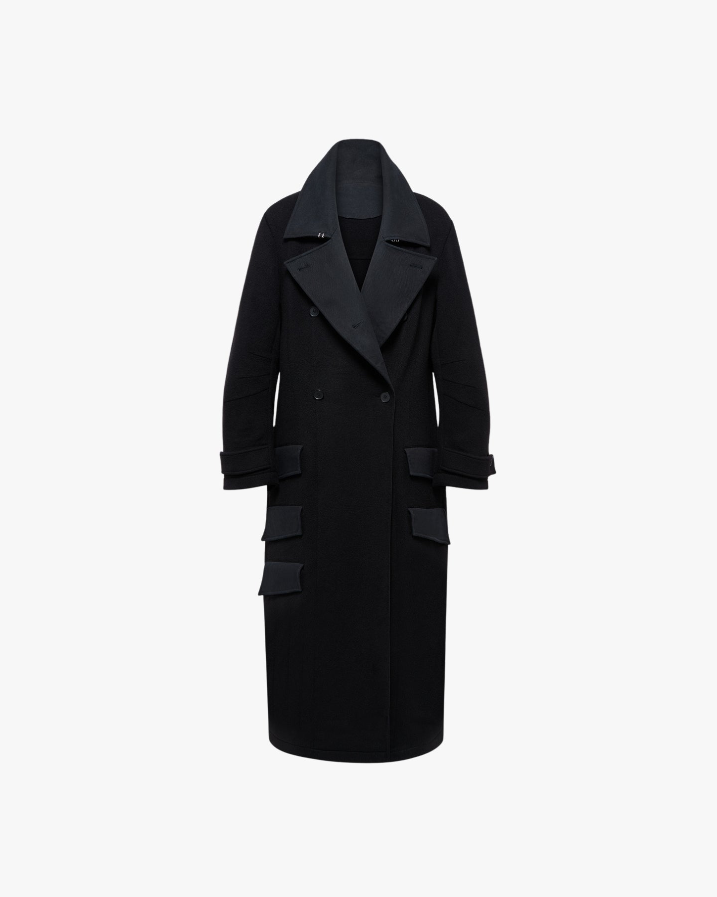 'DAMIR' WOOL COAT – BLACK