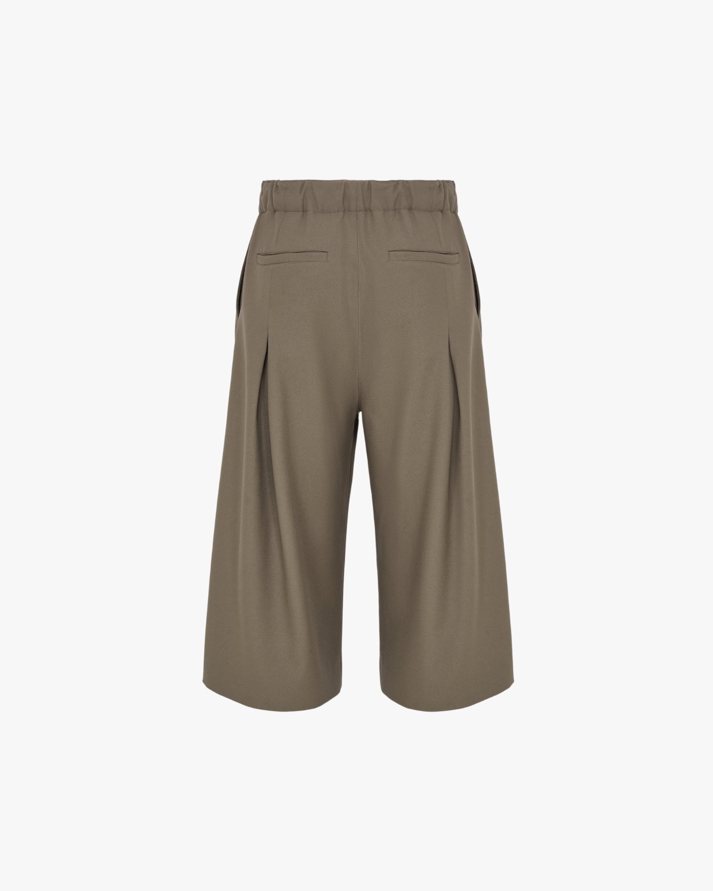 'SAMIR' TWILL BERMUDA SHORTS - TAN
