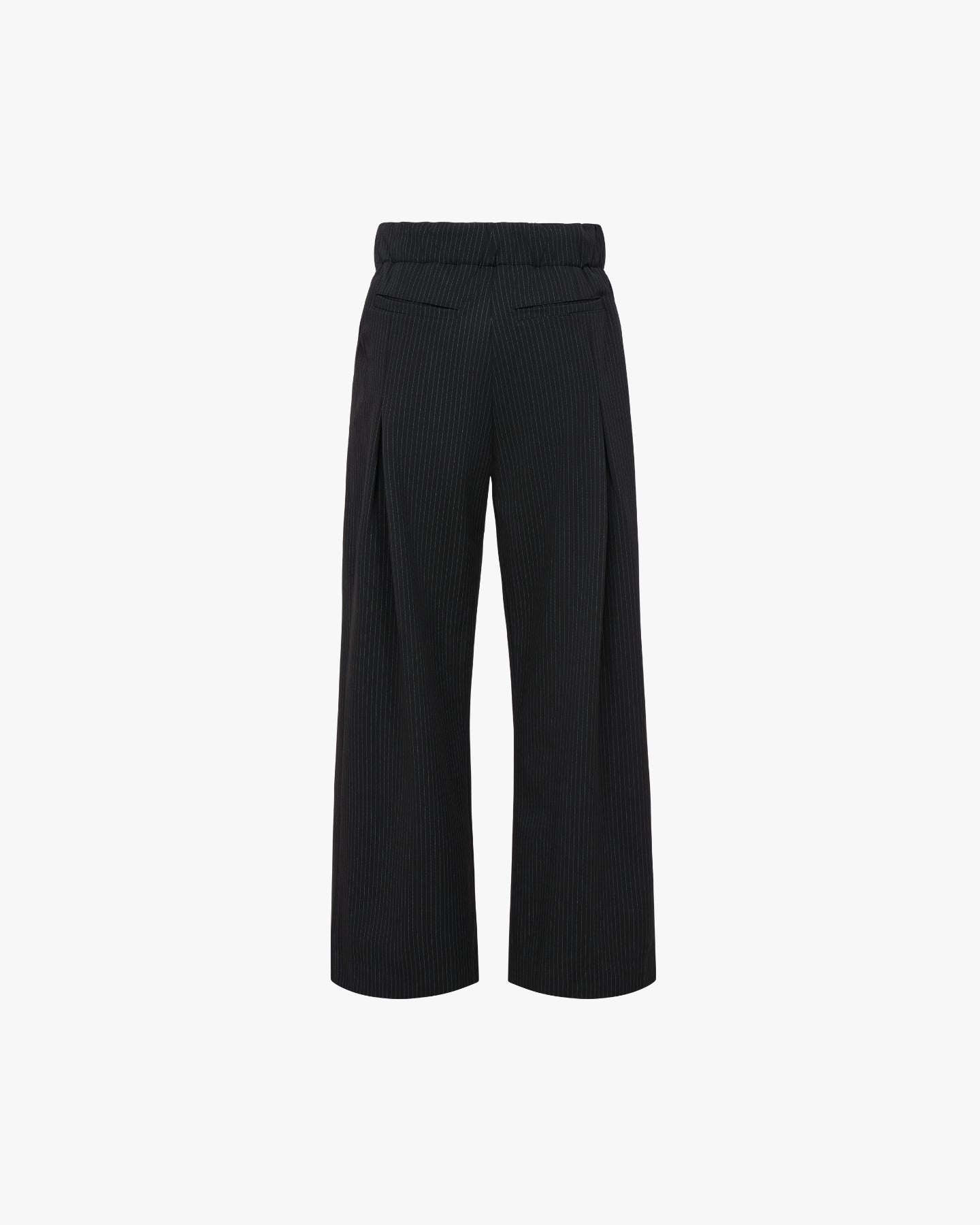 'HUNG' Entity Wide-Leg Suitpants - Pinstripe