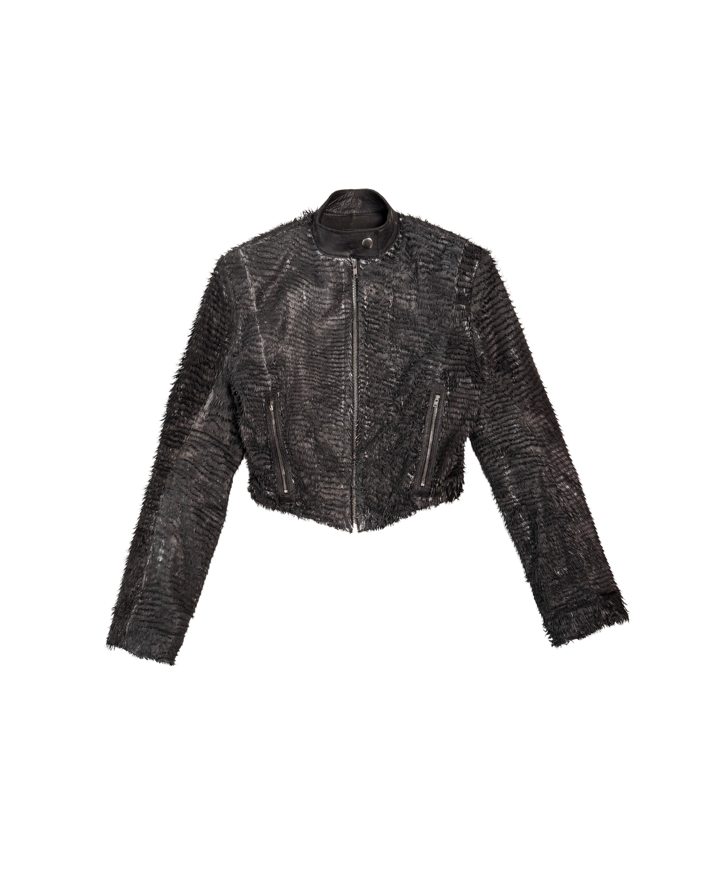 210 FRINGE LEATHER JACKET