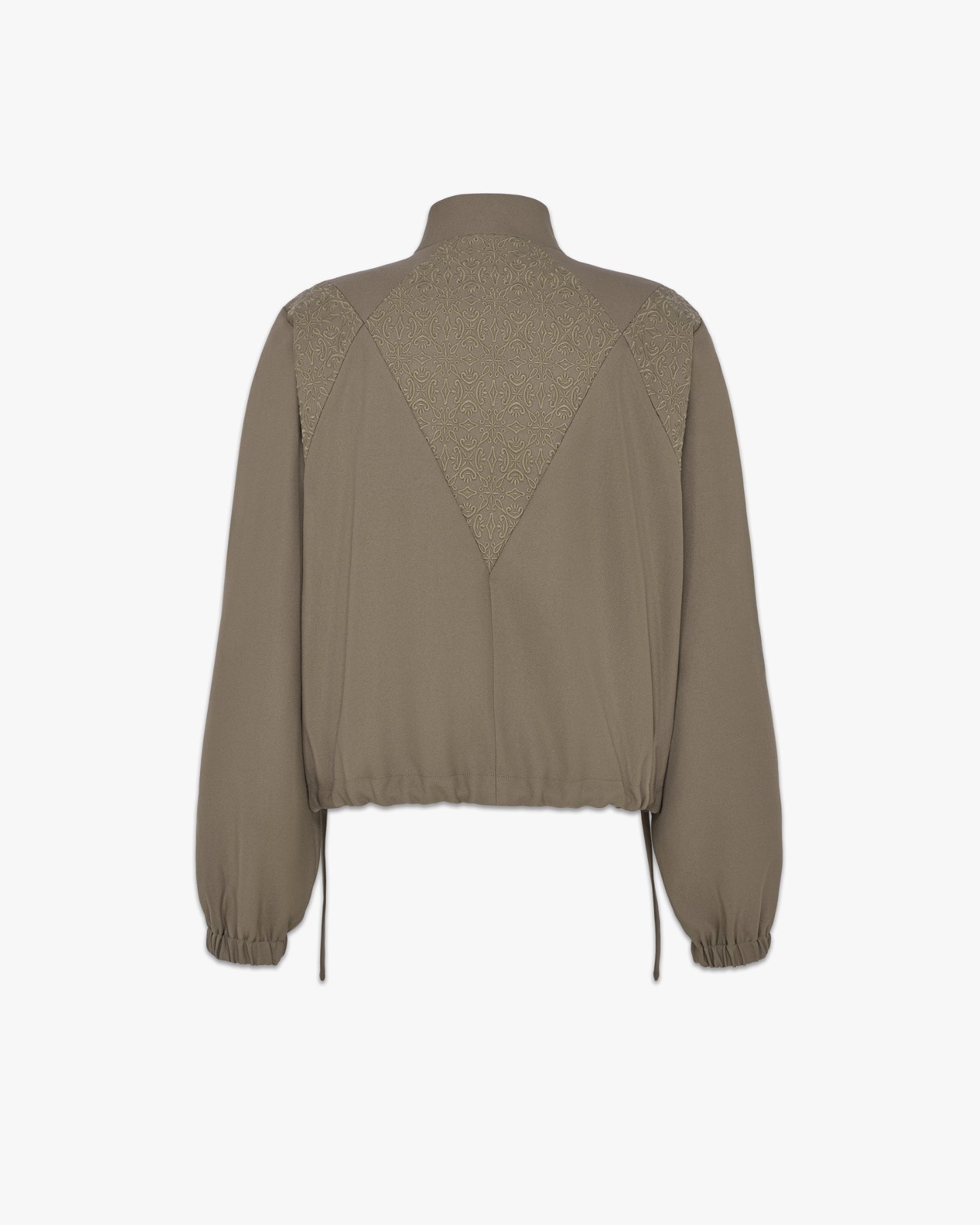 'AMIR' EMBROIDERED TRACK JACKET – TAN