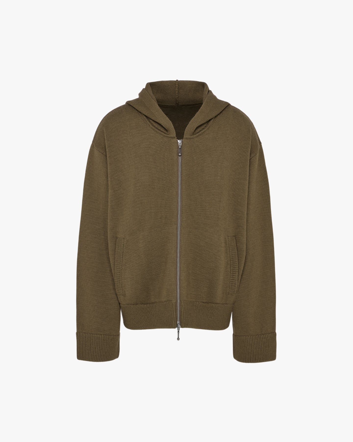 'DJAMAL' MERINO KNIT ZIPPER – TAN