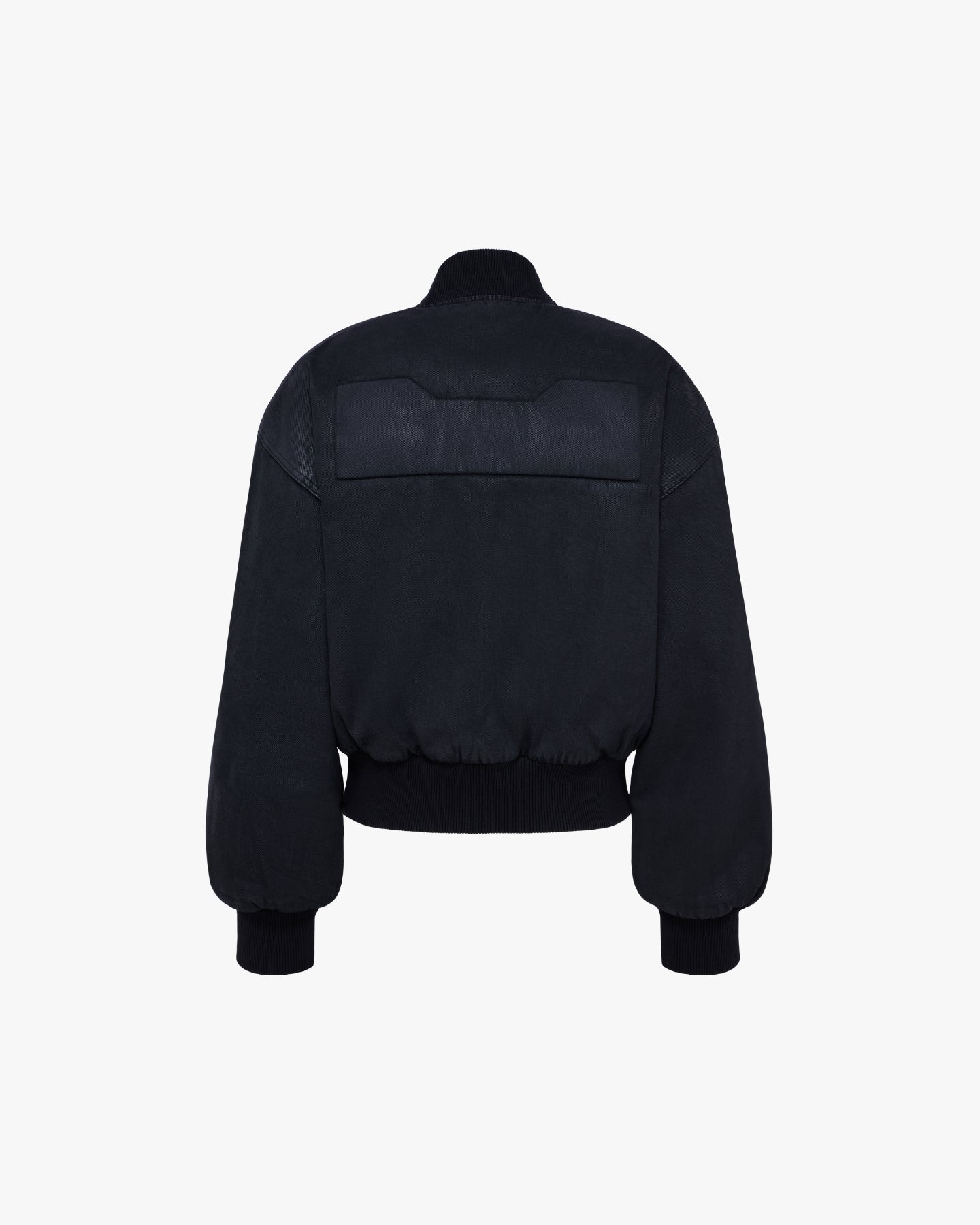 WAXED LOGO BOMBER - BLACK