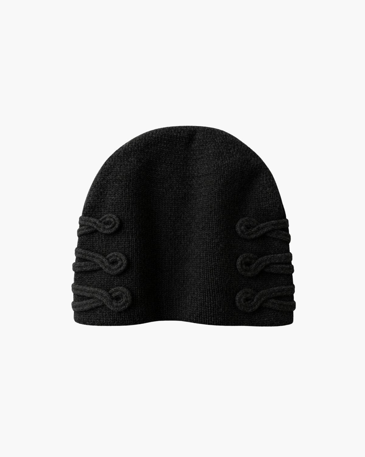 'AMON' LACING BEANIE – BLACK