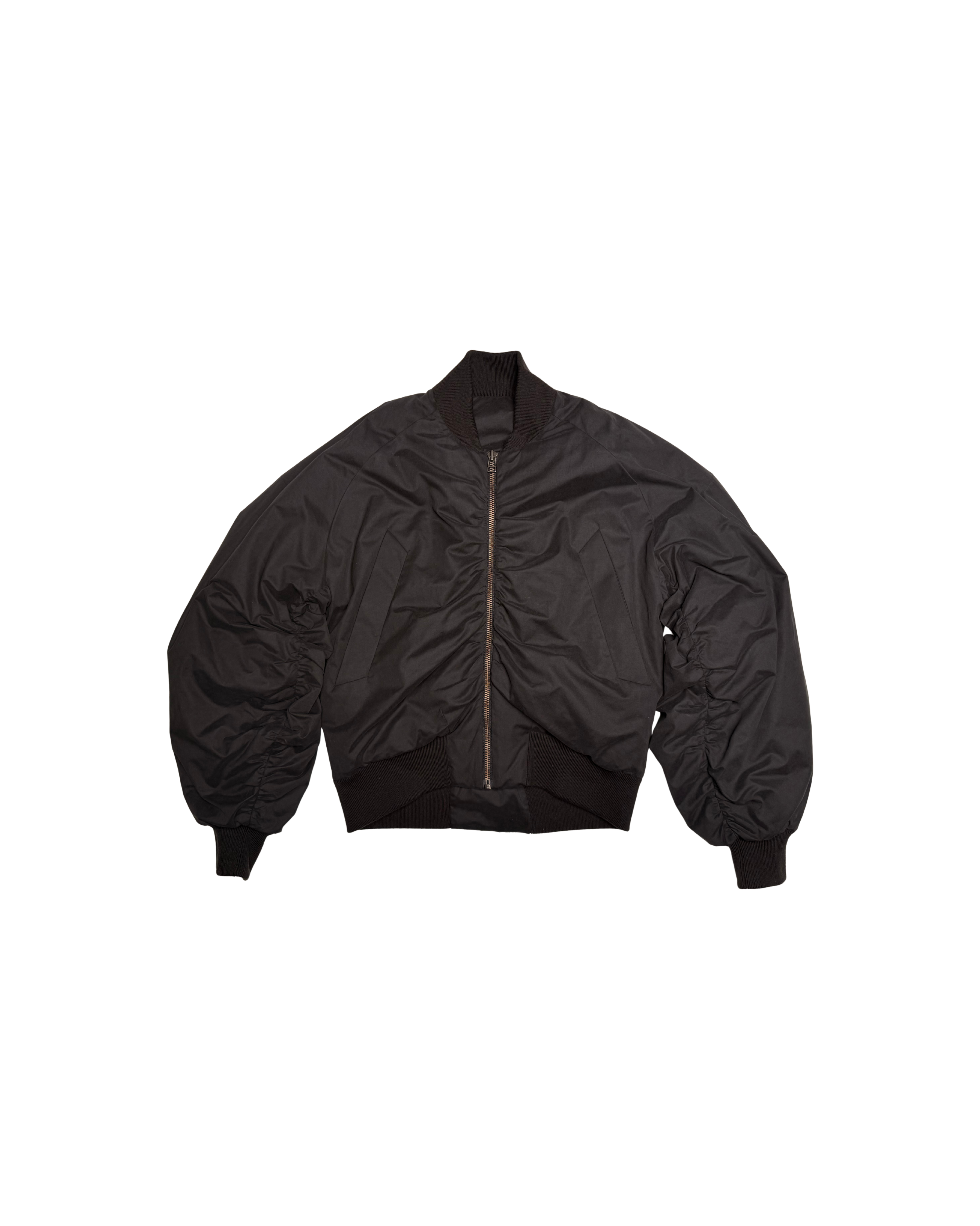 068 NYLON BOMBER JACKET – BLACK