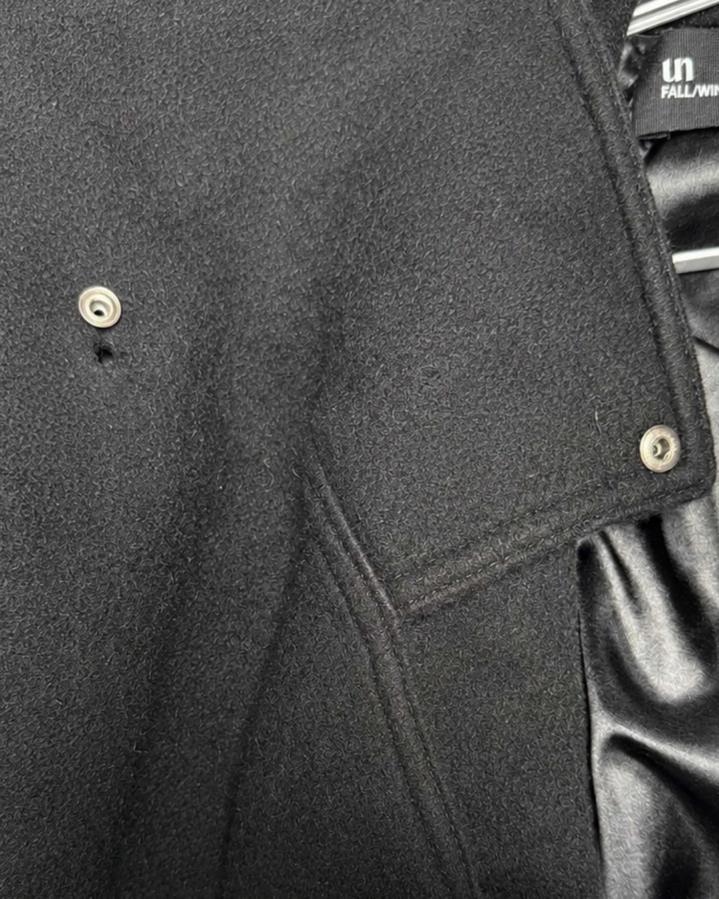 161 WOOL COAT – BLACK