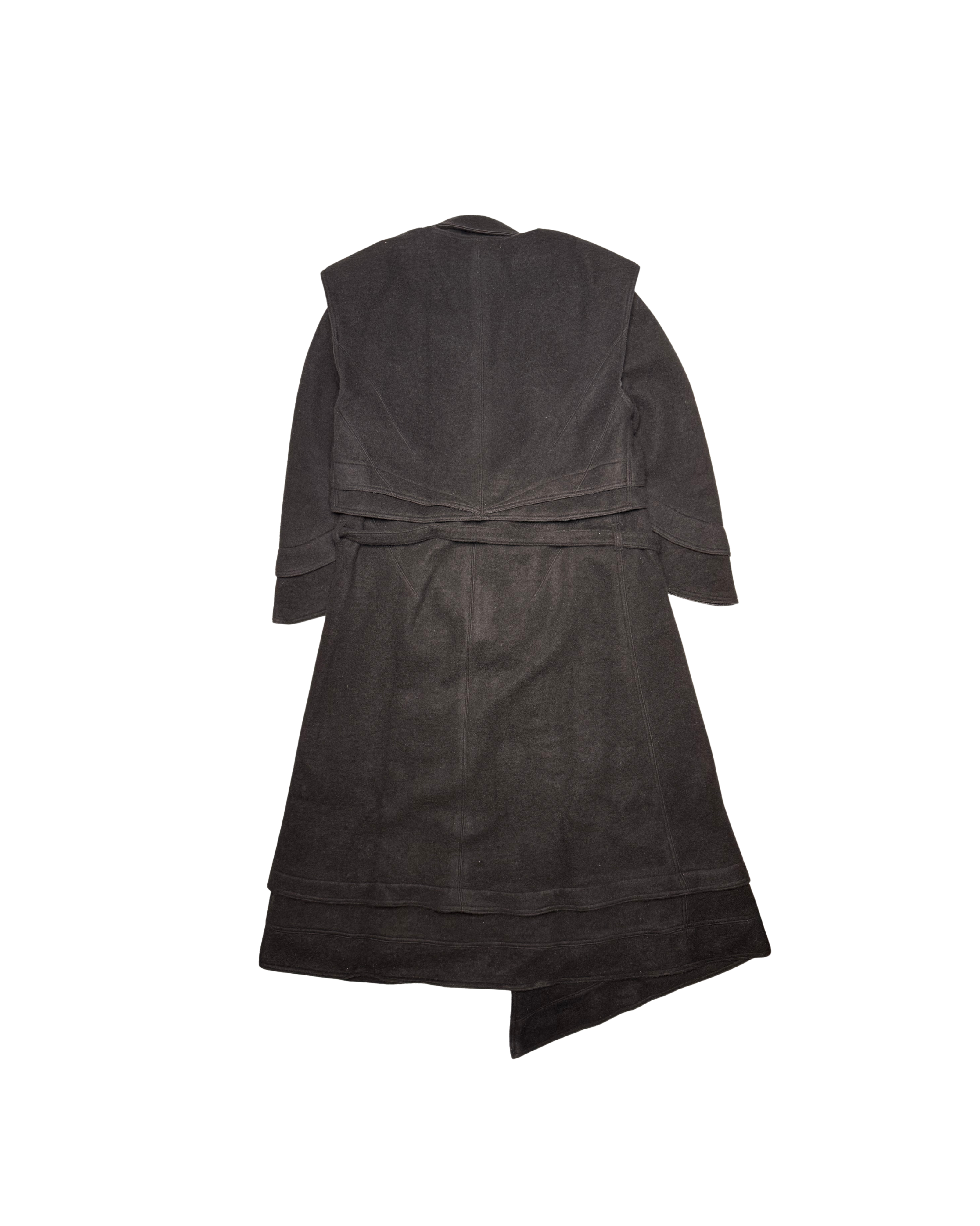 083 WOOL COAT – BLACK