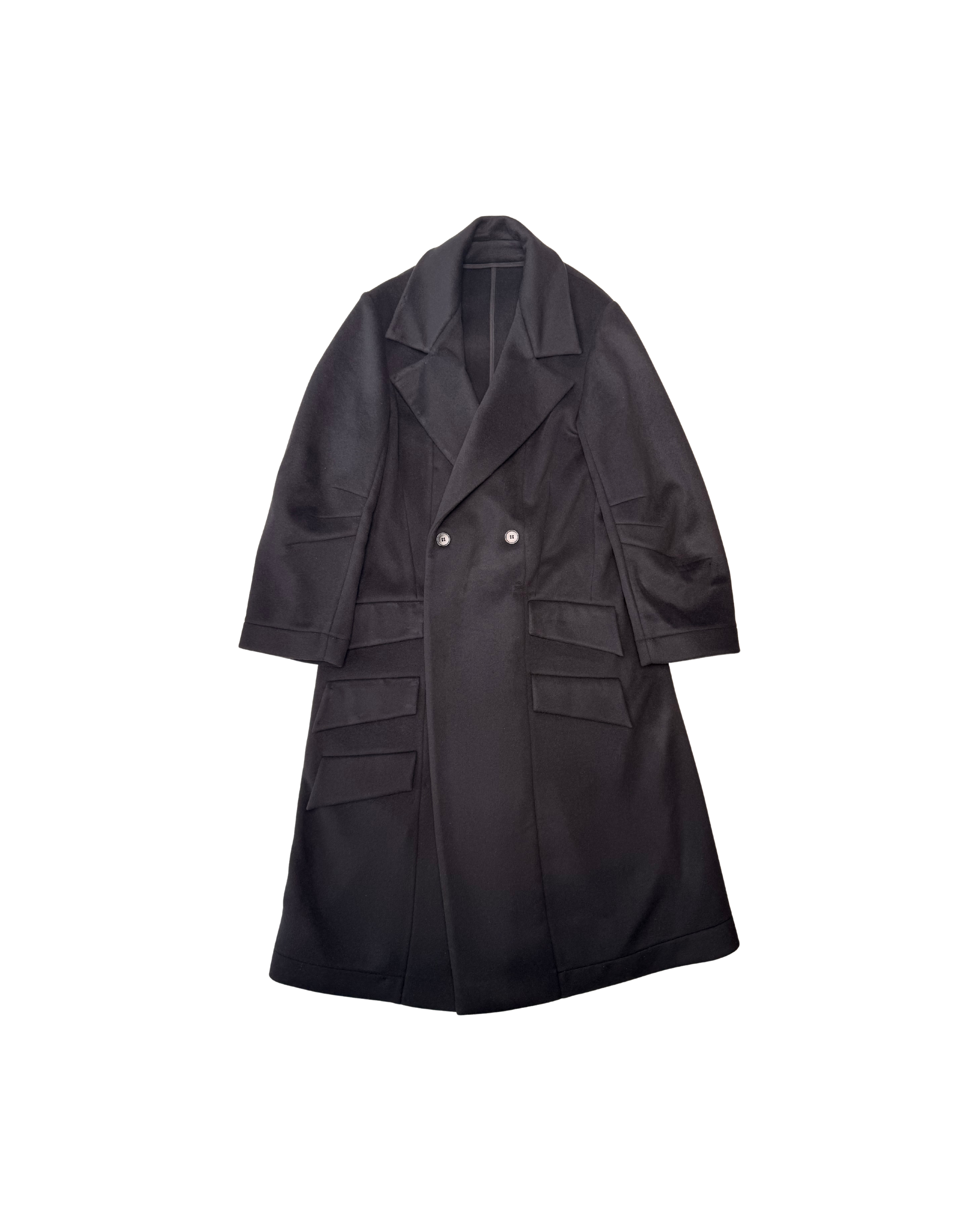 120 WOOL COAT – BLACK