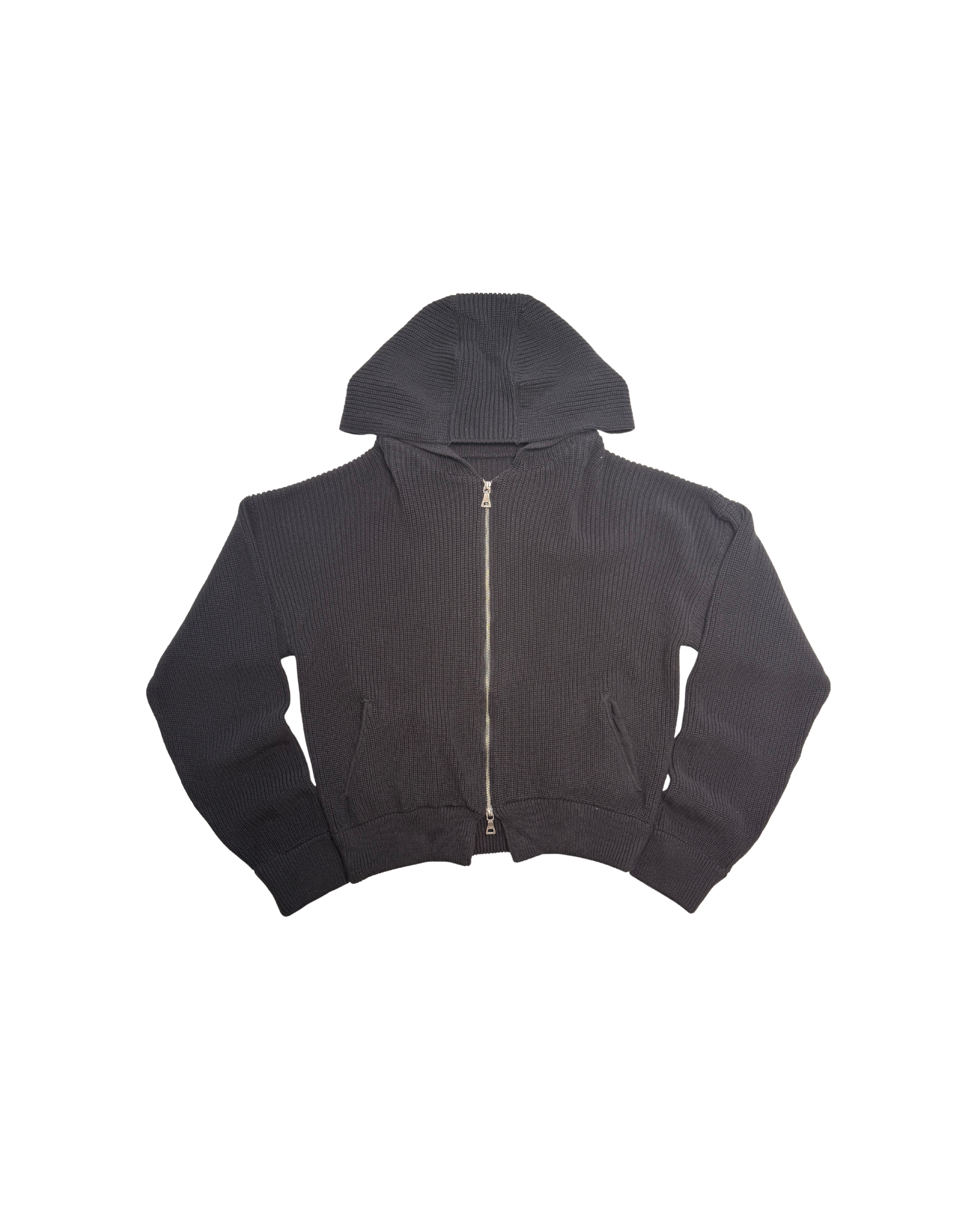 126 KNIT ZIPPER – BLACK
