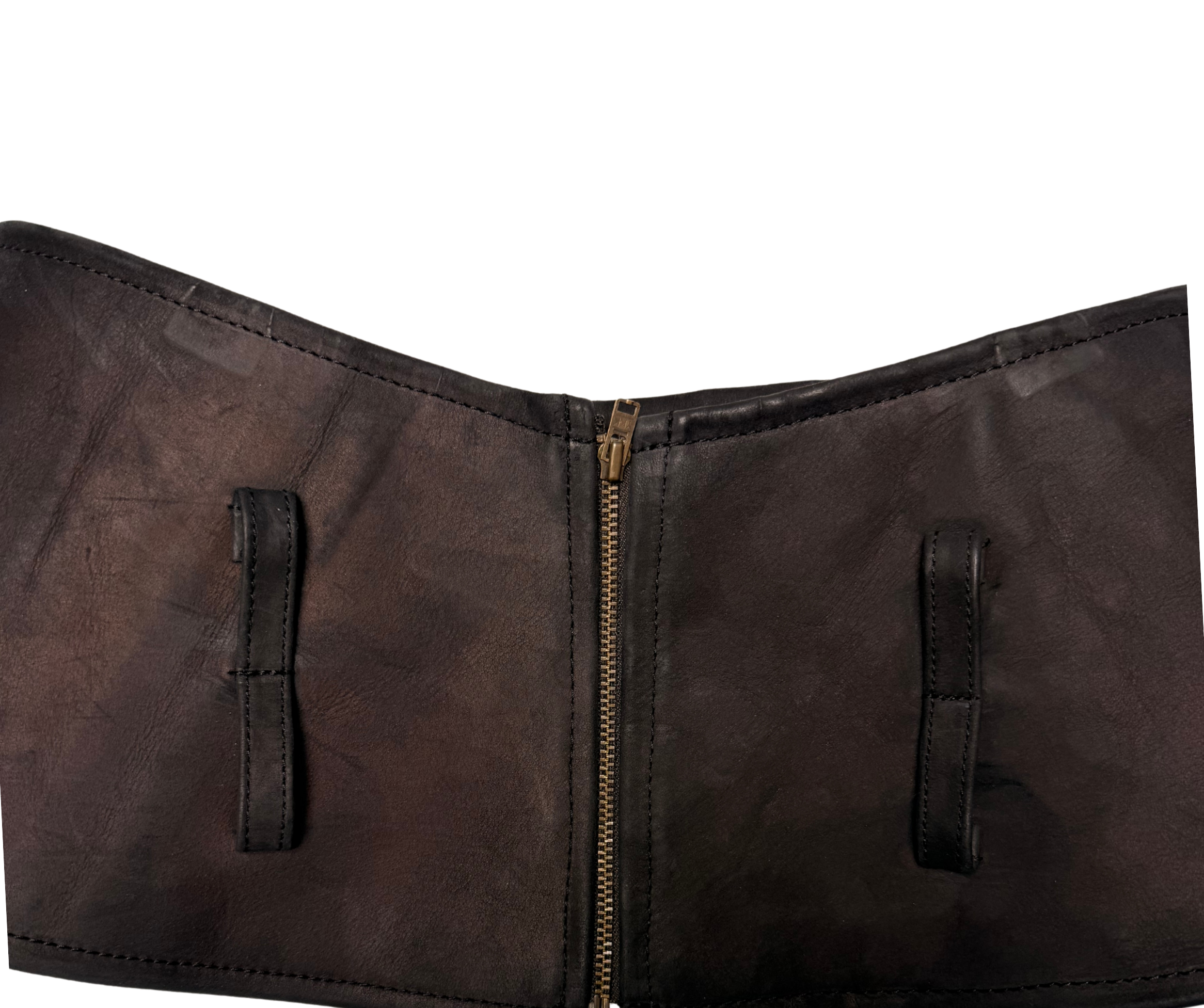 156 LEATHER WAIST PIECE – DARK BROWN
