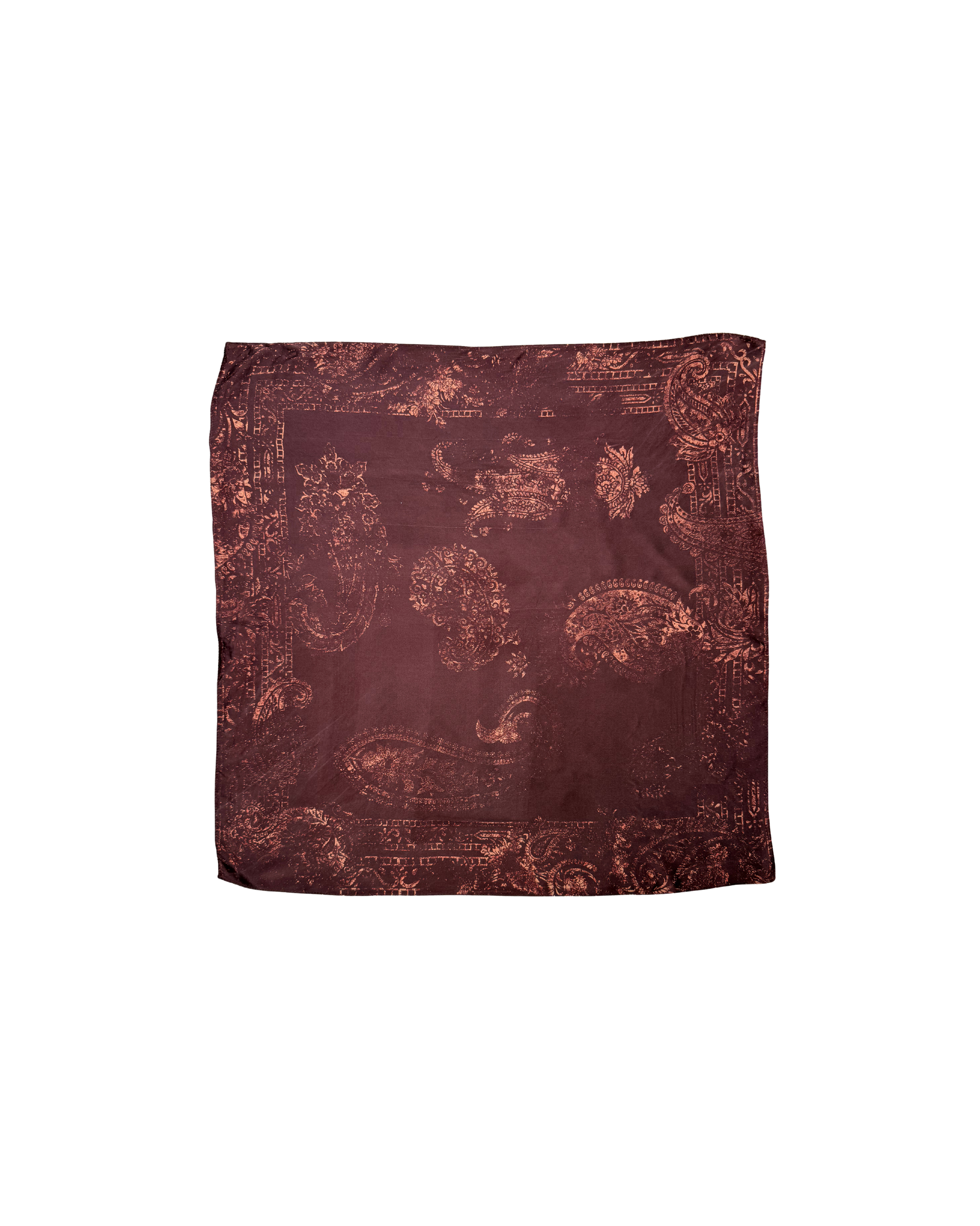 166 SILK SCARF – BORDEAUX