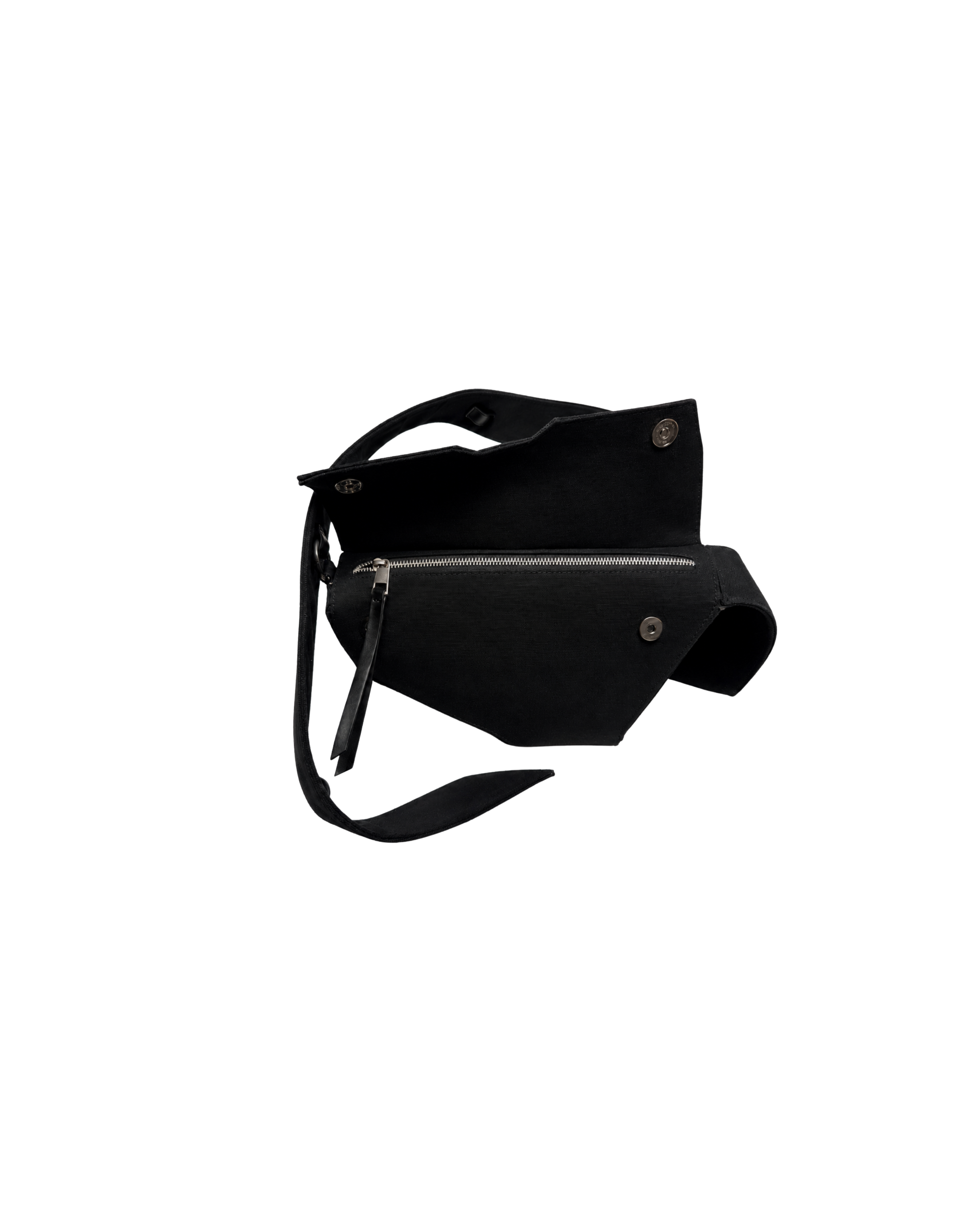 204 CANVAS SHOULDER BAG – BLACK