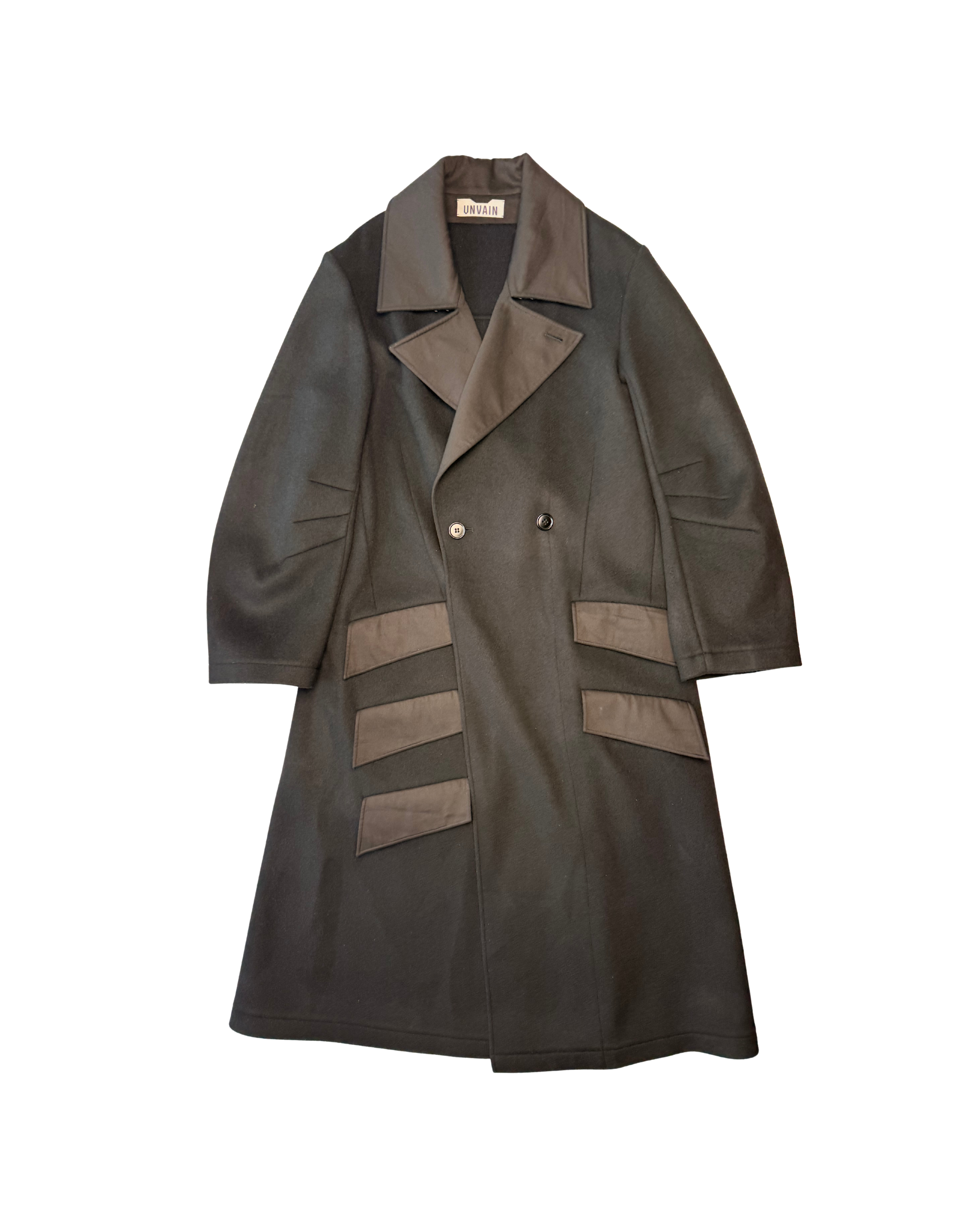 080 WOOL COAT – BLACK
