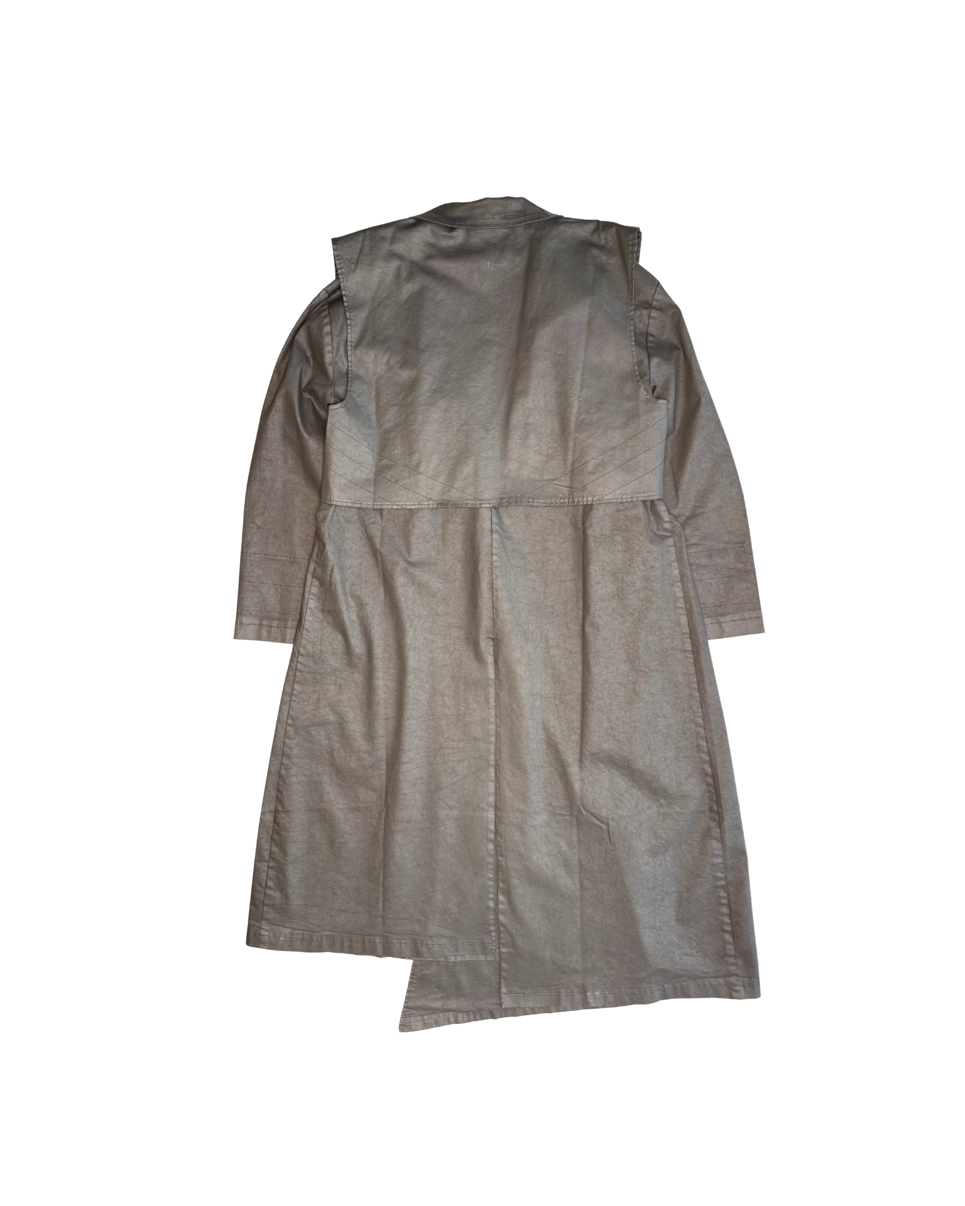 082 WAXED COAT – BLACK