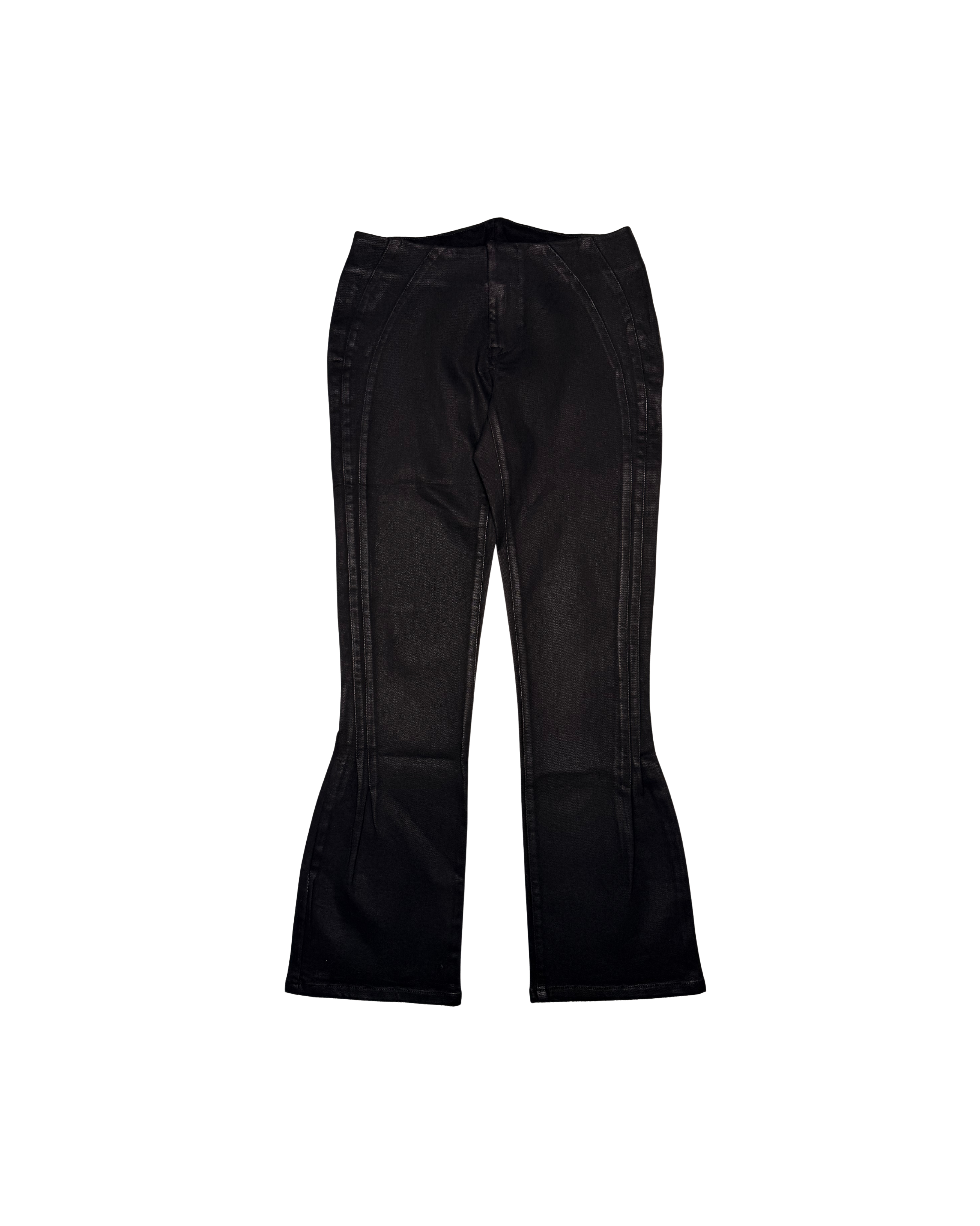 090 WOMENS WAXED PANTS – BLACK