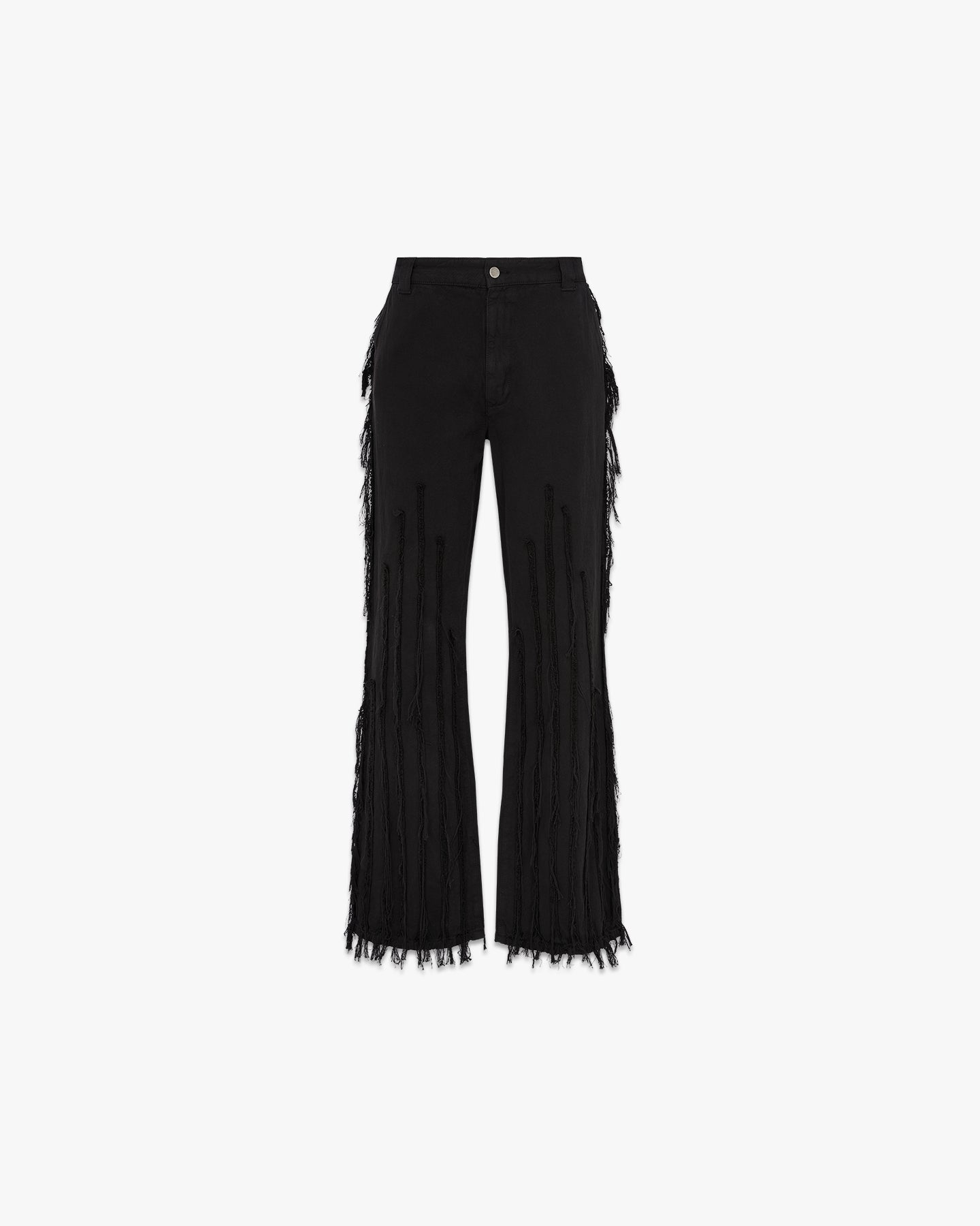 Distressed Darts Pants - Black