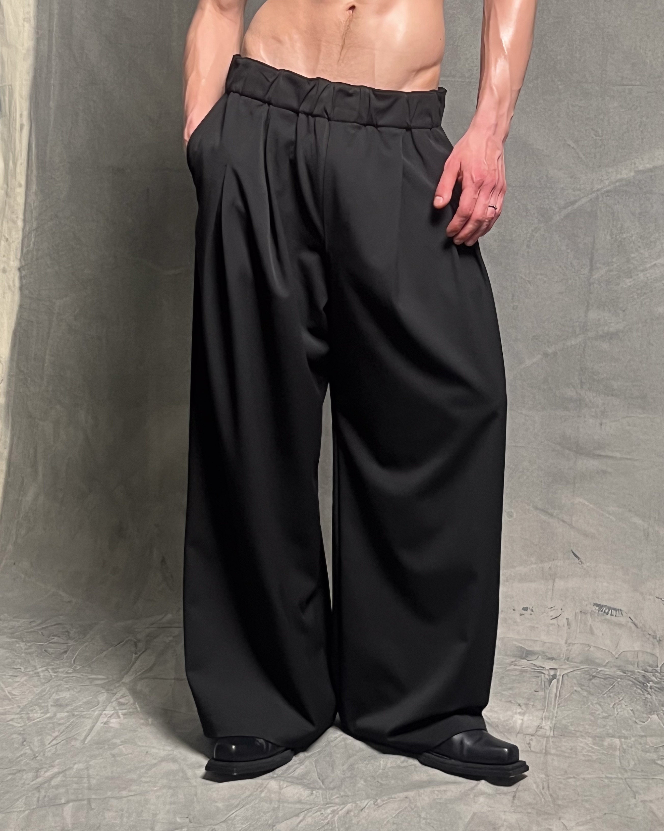 Entity Wide-Leg Suitpants - Black