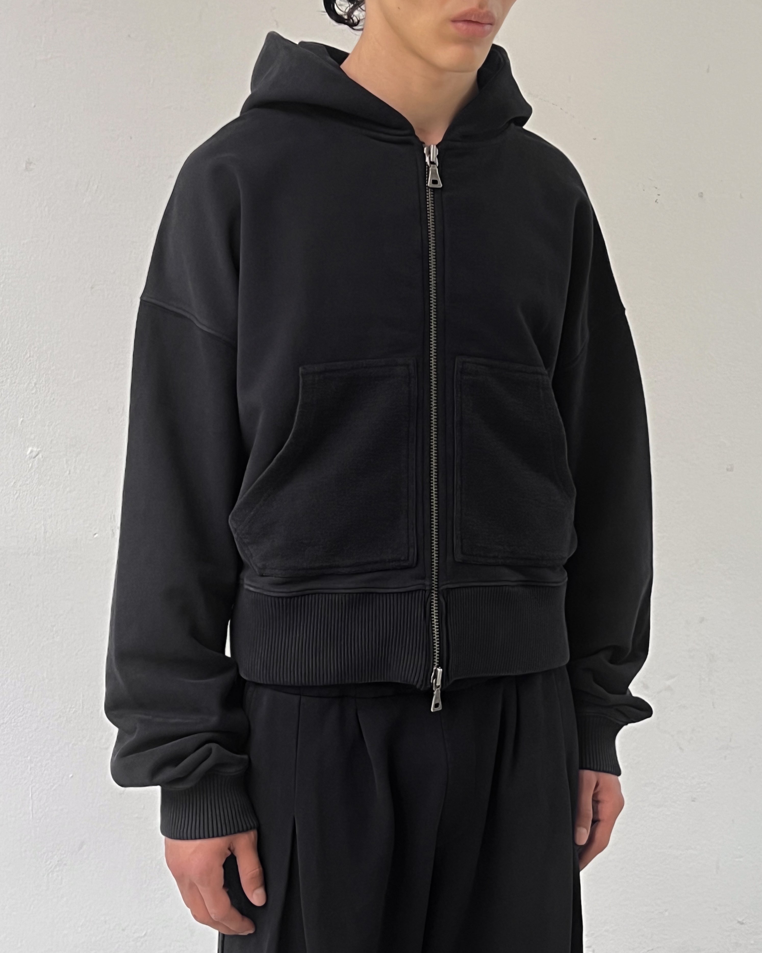 'DAN' ENTITY V2 ZIP HOODIE – WASHED BLACK
