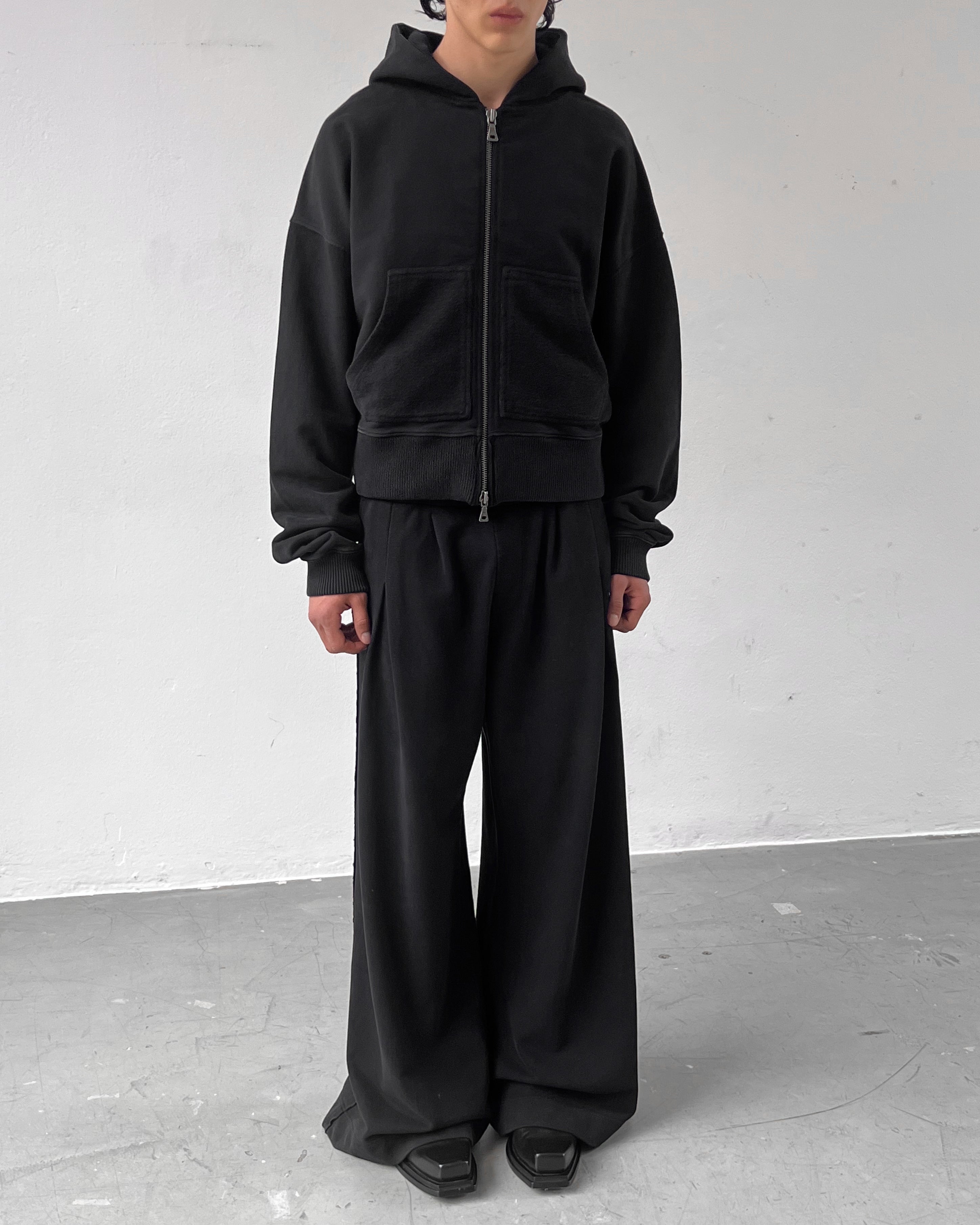 'DAN' ENTITY V2 ZIP HOODIE – WASHED BLACK