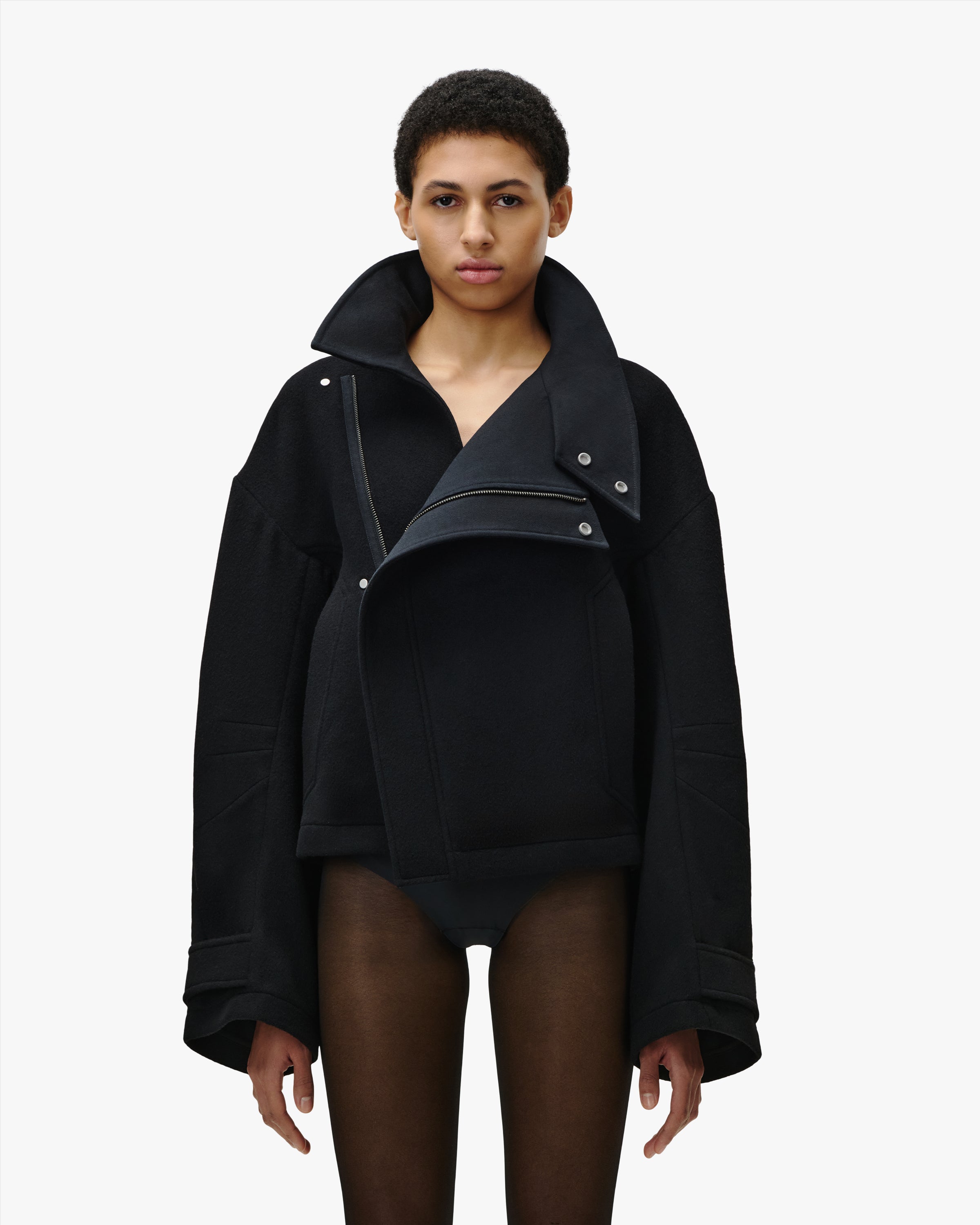 'IVAN' WOOL JACKET – BLACK