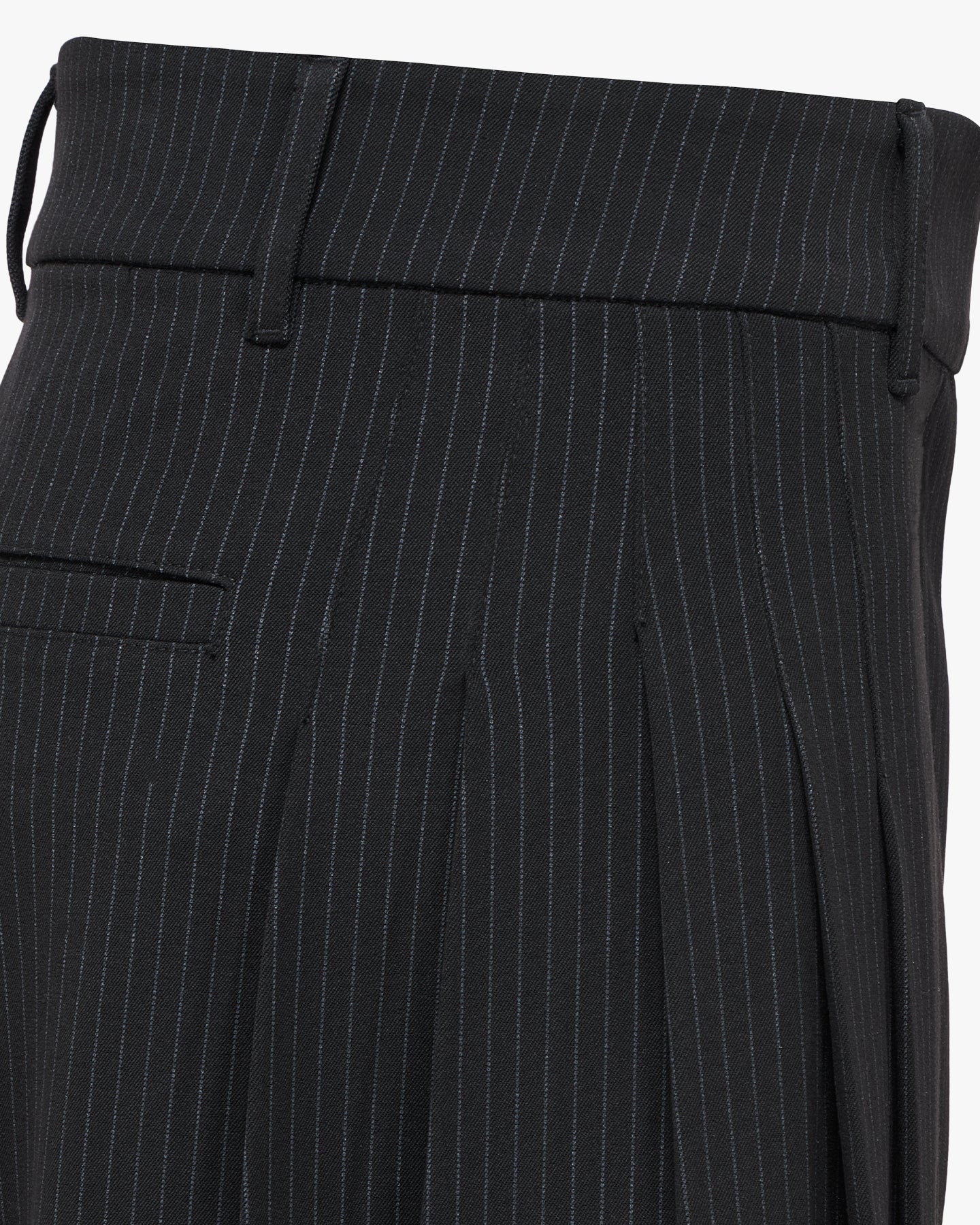 'IYAS' PLEATED SUIT PANTS – PINSTRIPE