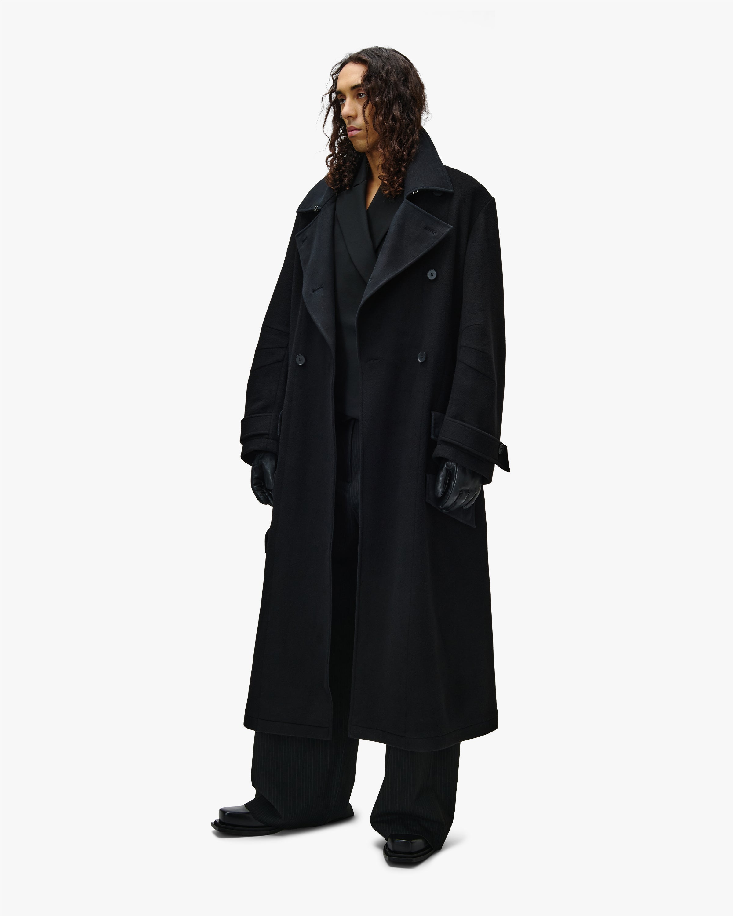 'DAMIR' WOOL COAT – BLACK