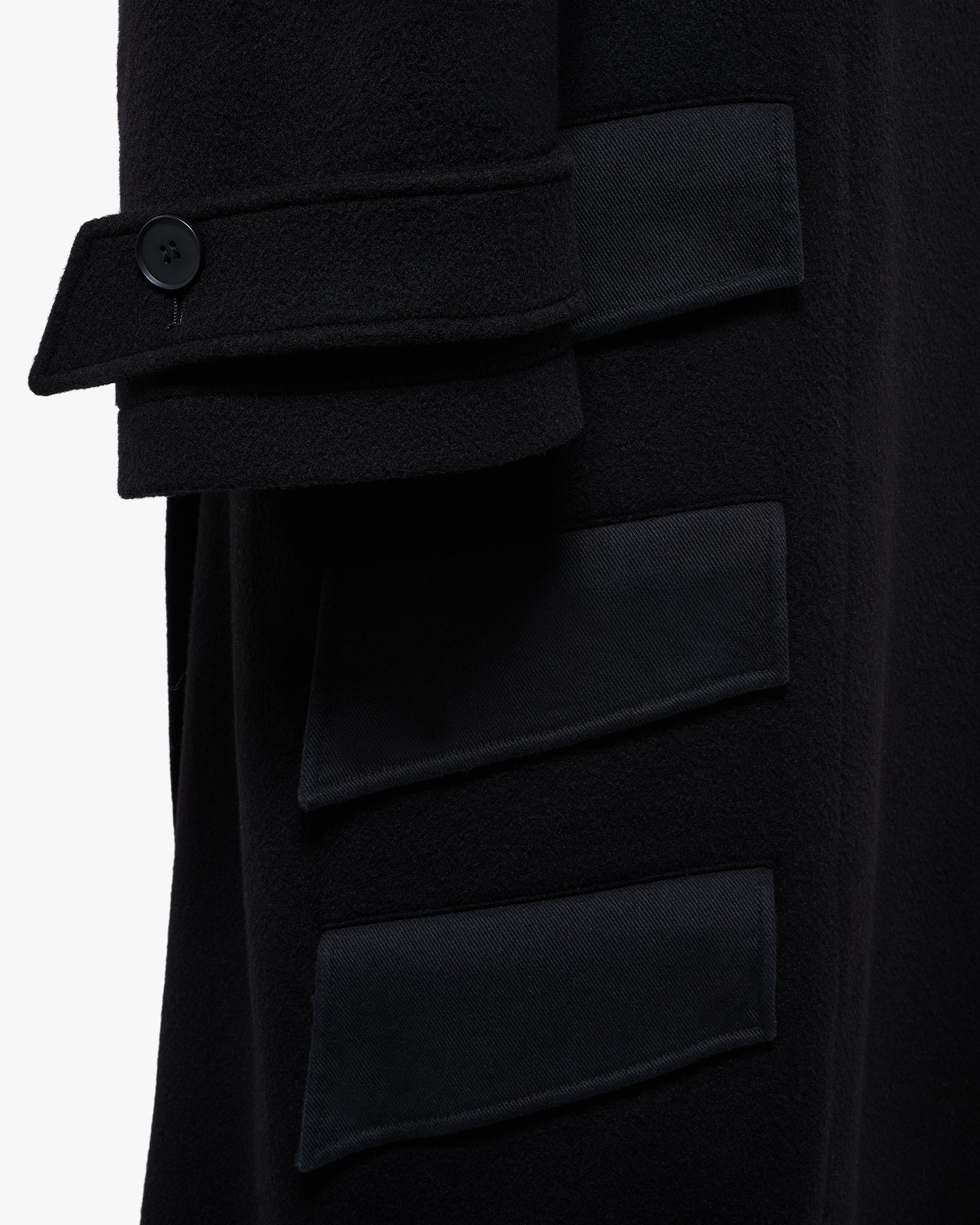 'DAMIR' WOOL COAT – BLACK