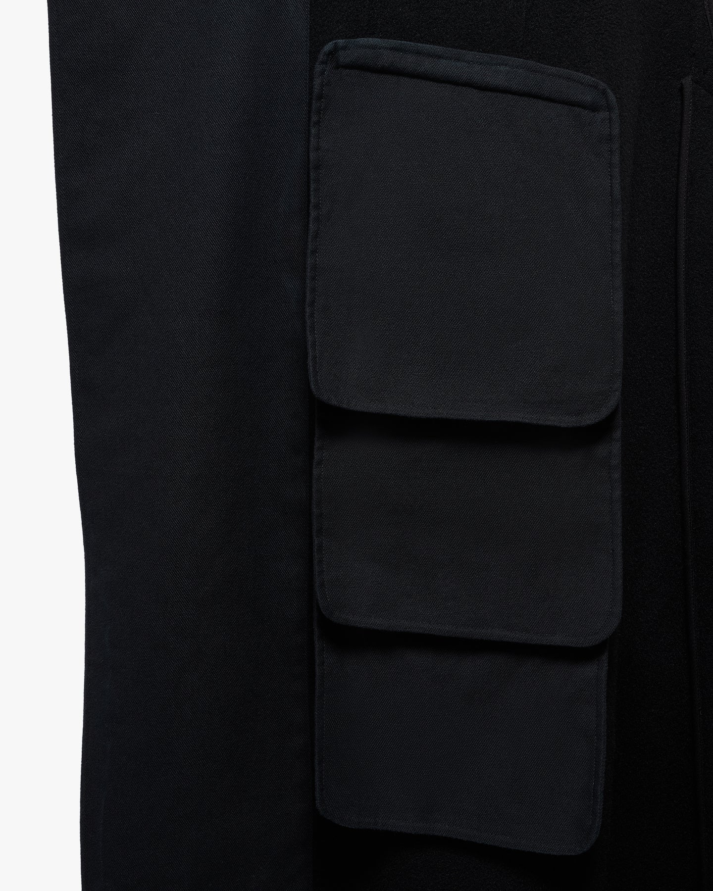 'DAMIR' WOOL COAT – BLACK