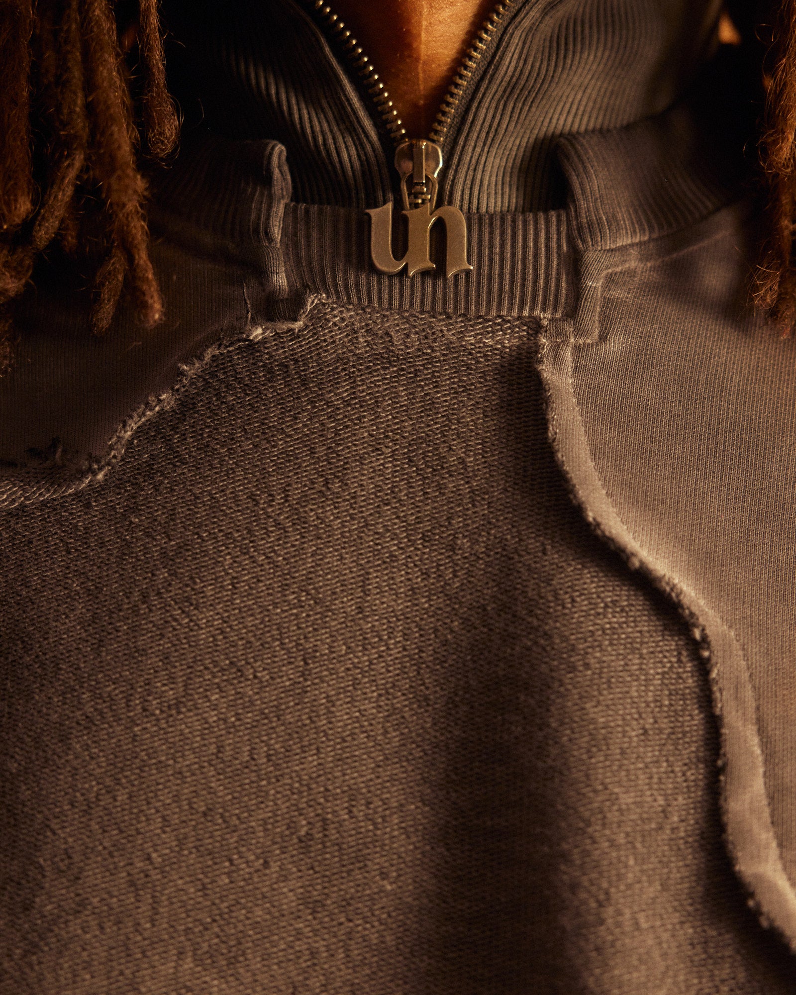Split Sweater Grey (Oil Dye)