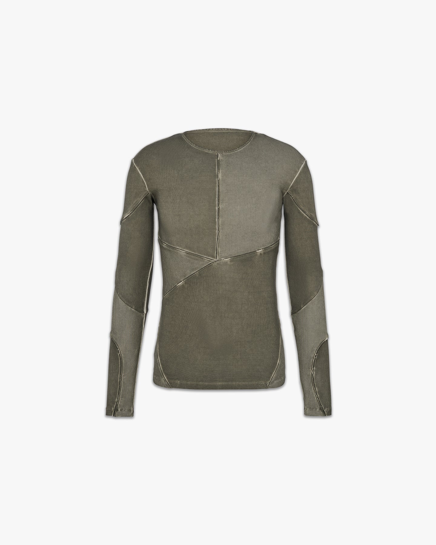 Mixed Rib Longsleeve - Olive