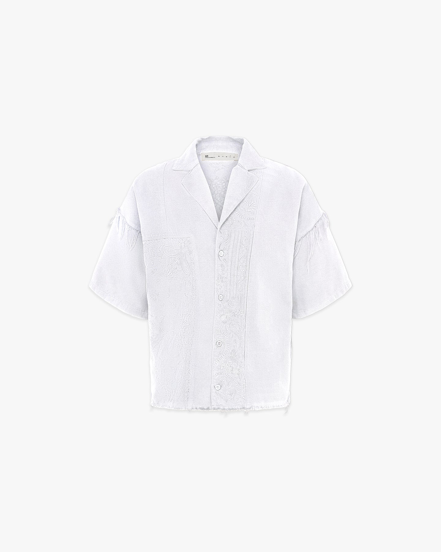 Paisley Short Sleeve Shirt - White