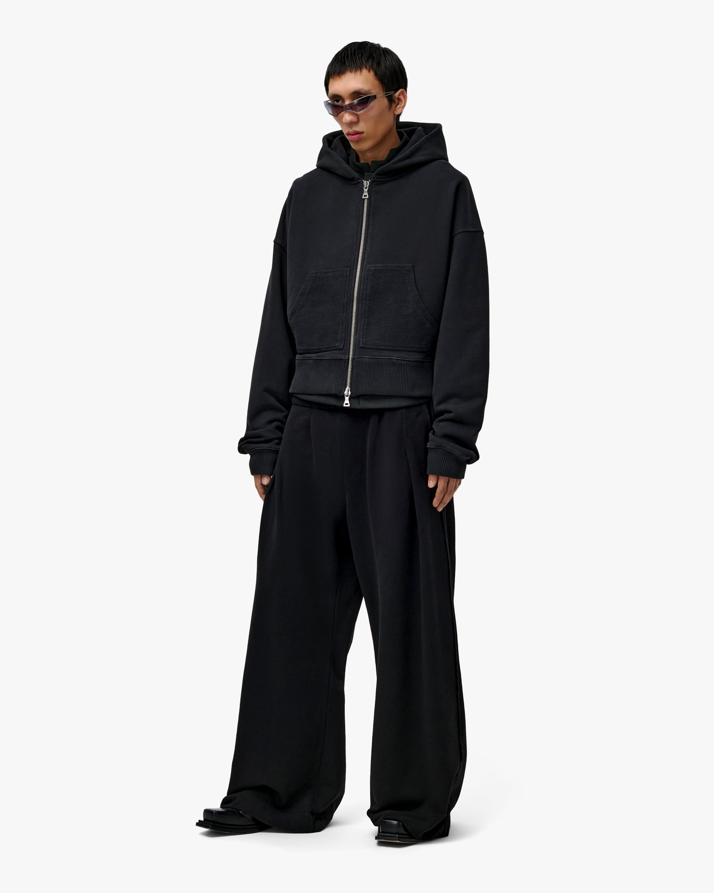 'DAN' ENTITY V2 ZIP HOODIE – WASHED BLACK