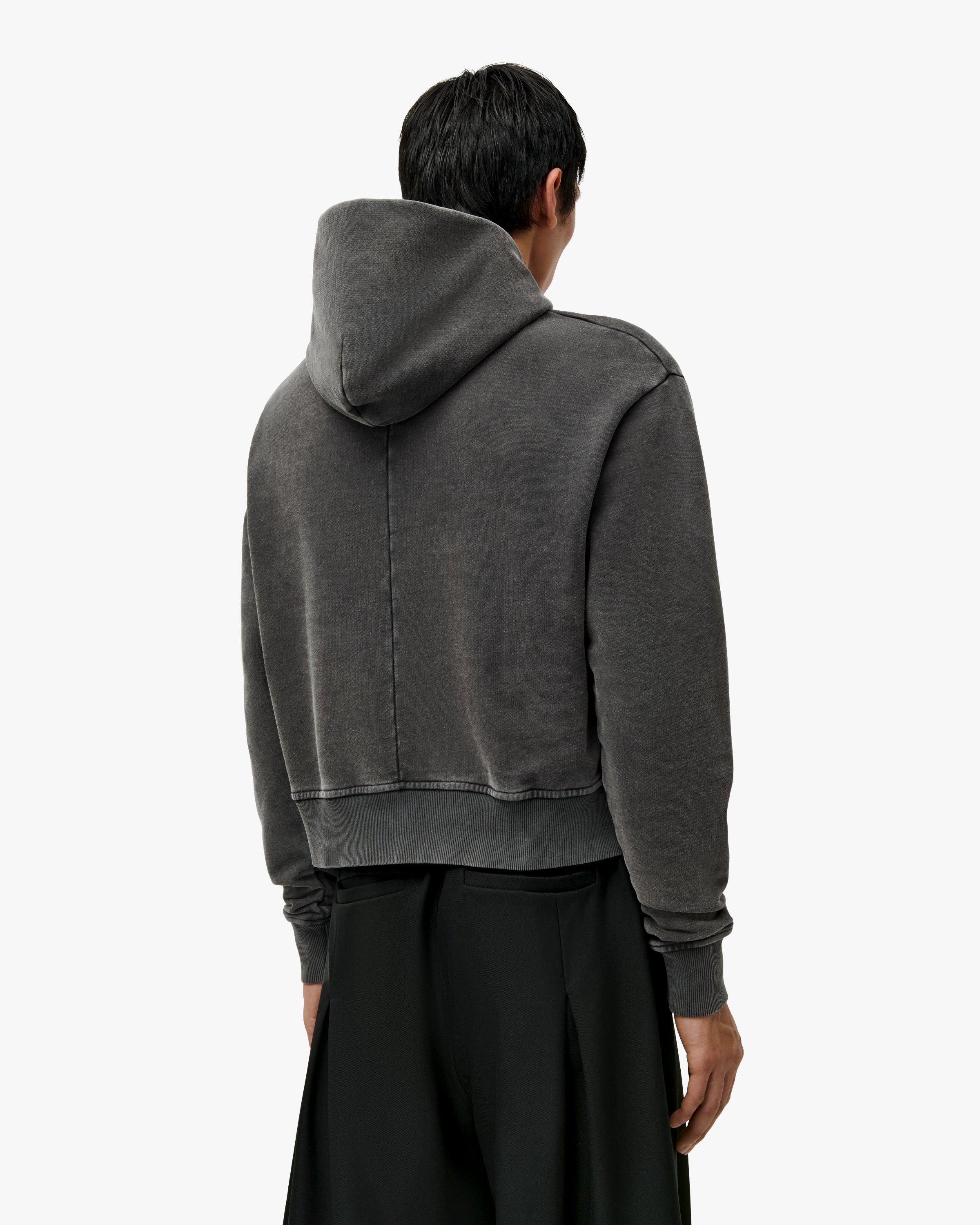 'FALIH' SHOULDER PAD HOODIE – ASH GREY