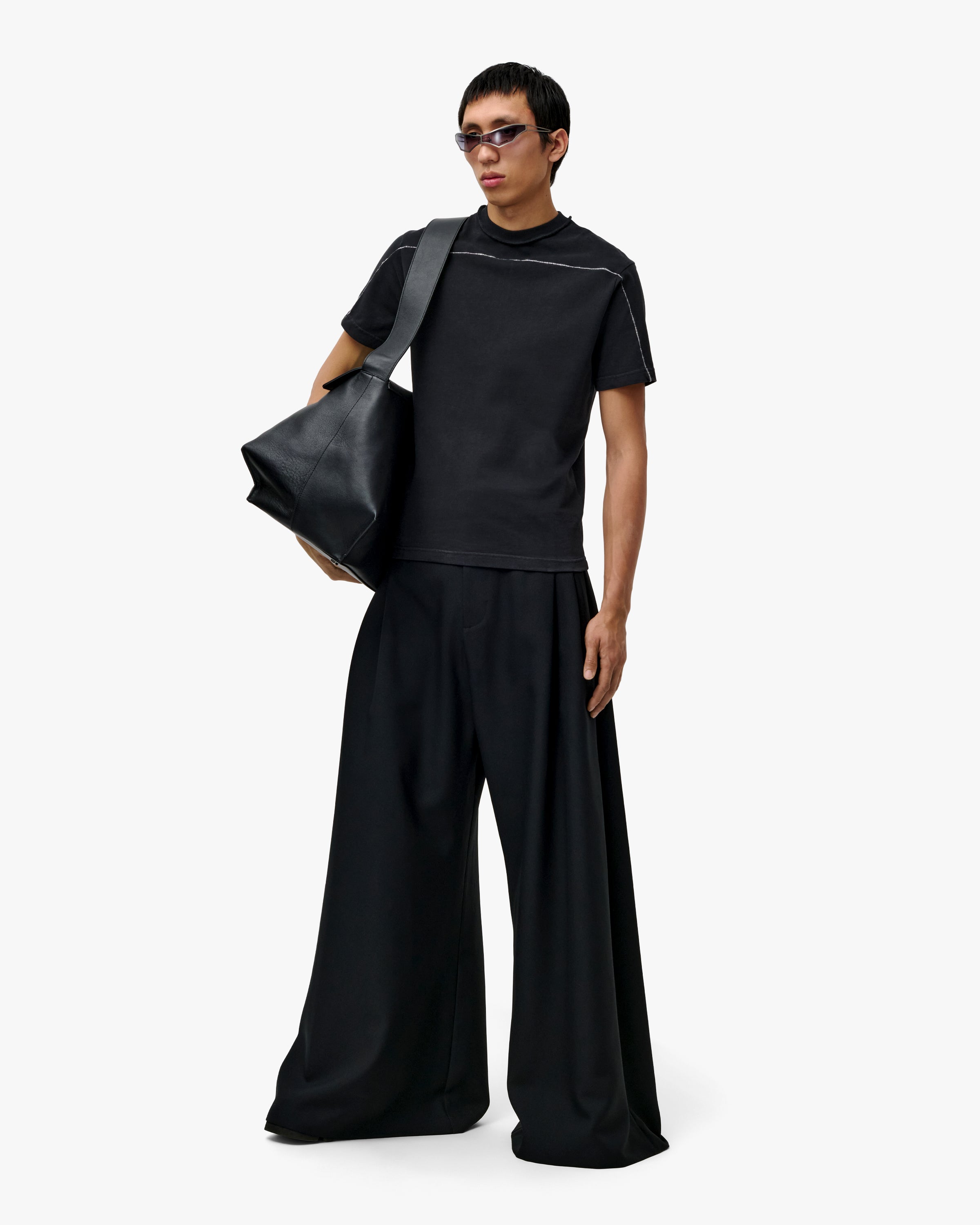 'LATIF' FITTED T-SHIRT – WASHED BLACK