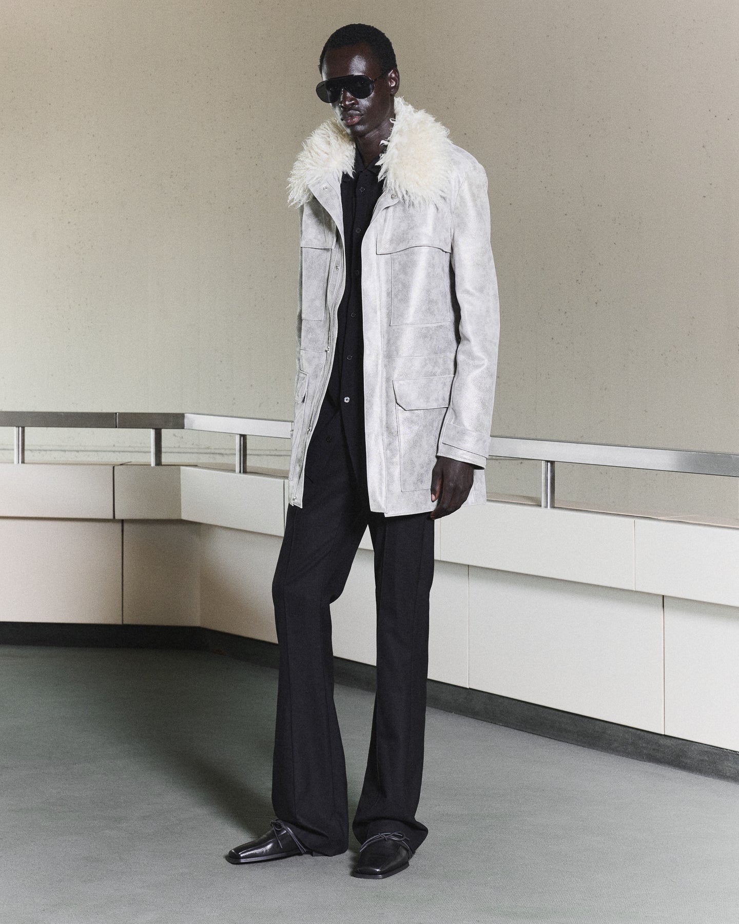'ORIN' FLARED SUIT PANTS – BLACK