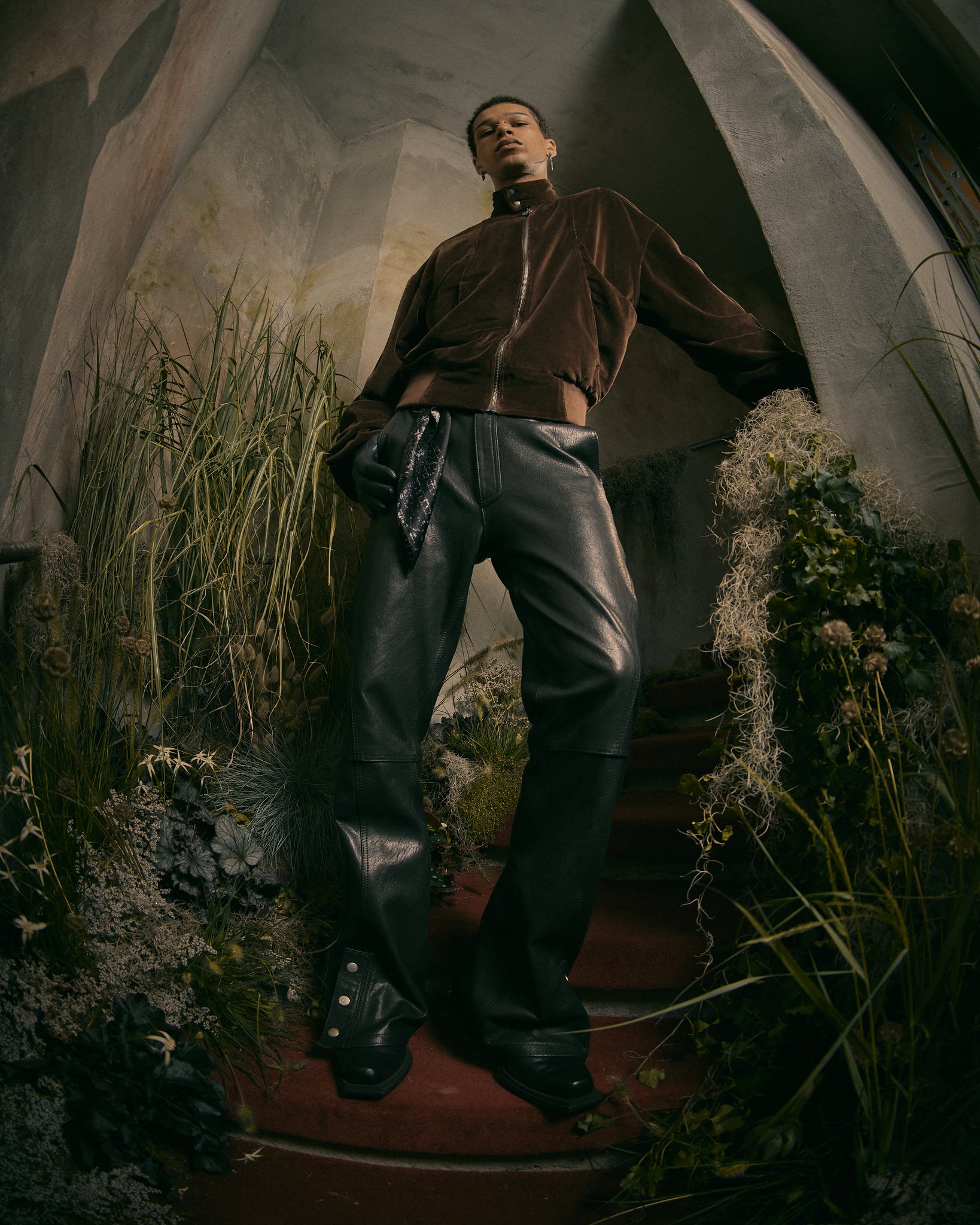 Leather Flared Pants