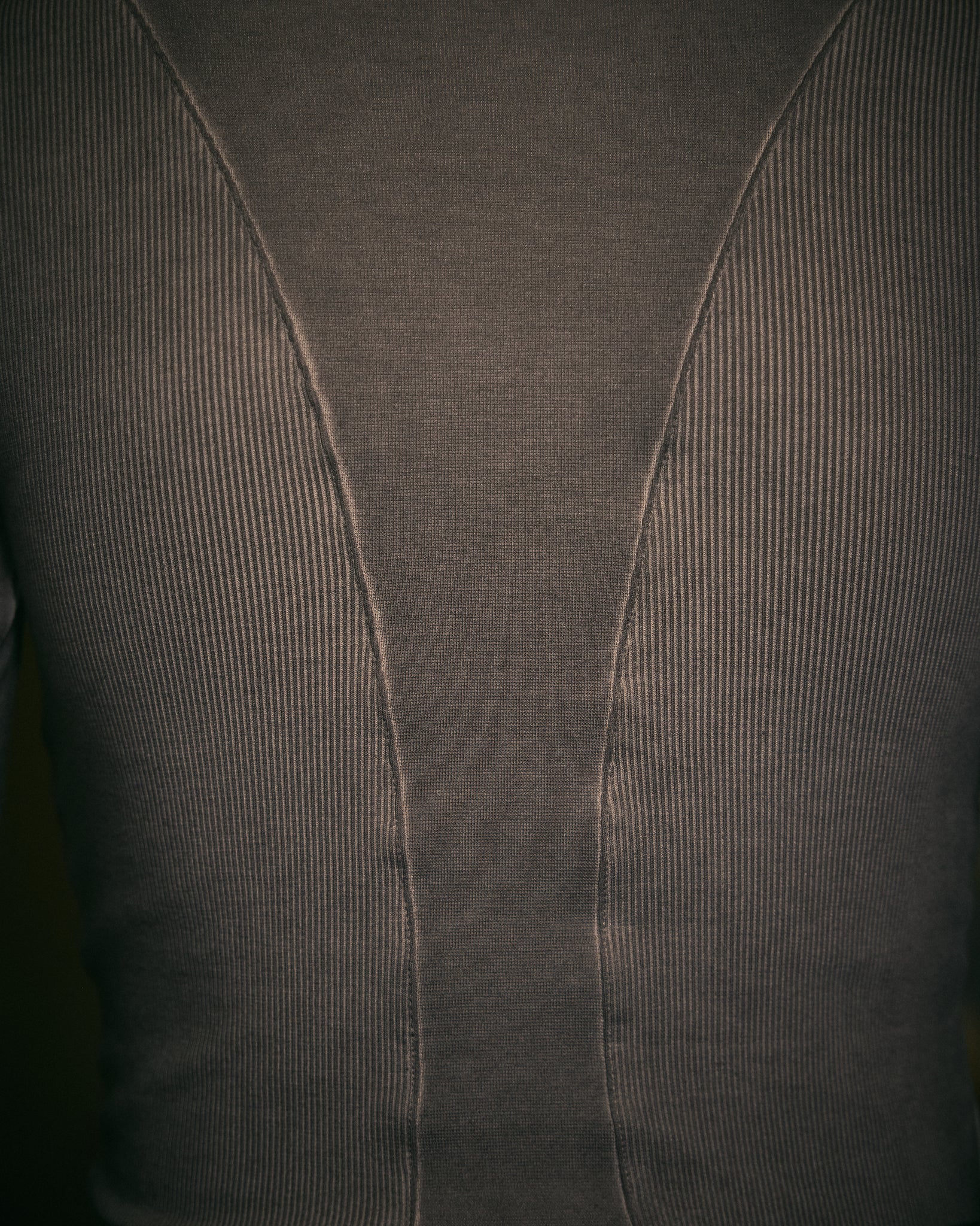 Cut-Out Long Sleeve Washed Grey