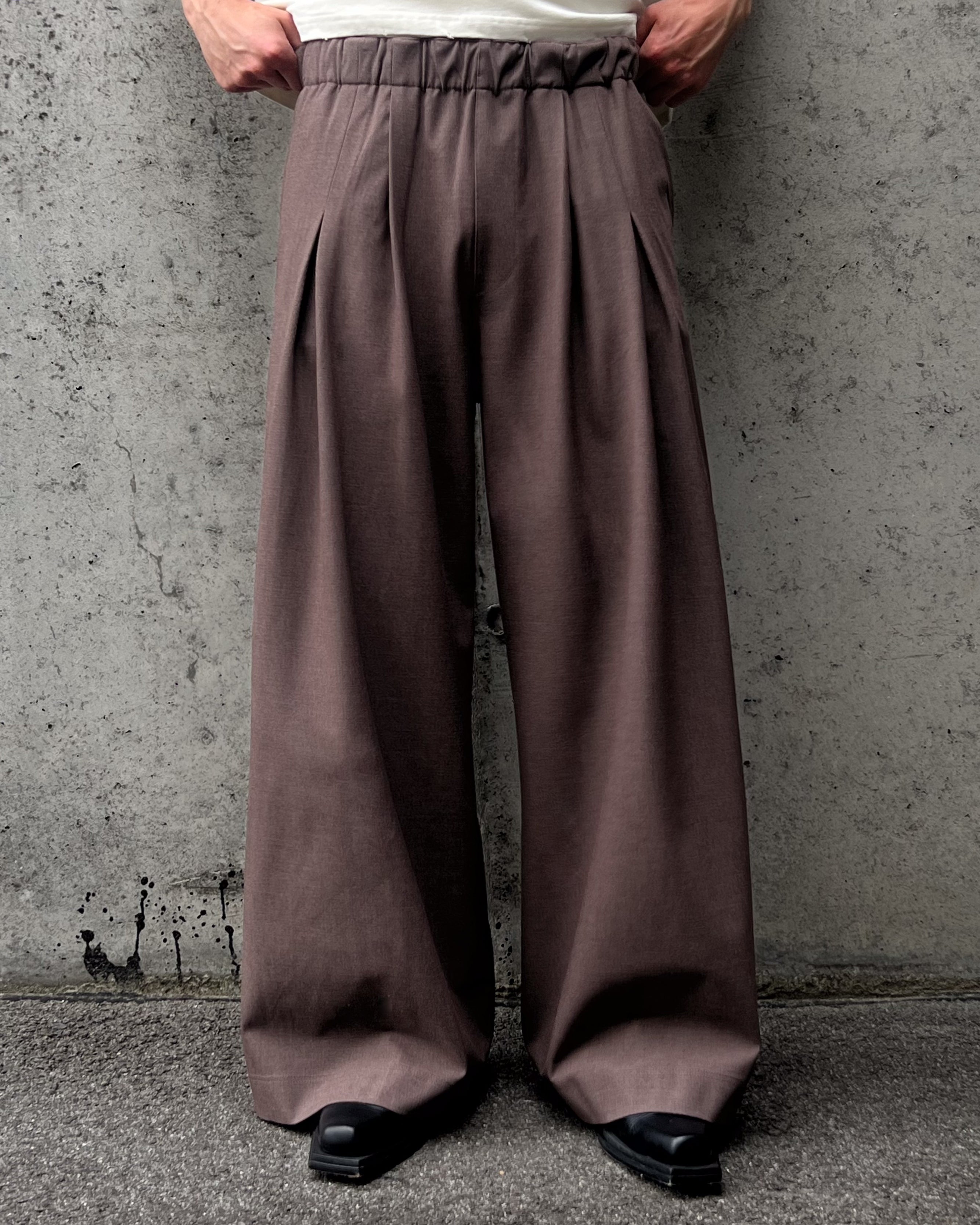 Entity Wide-Leg Suitpants - Brown