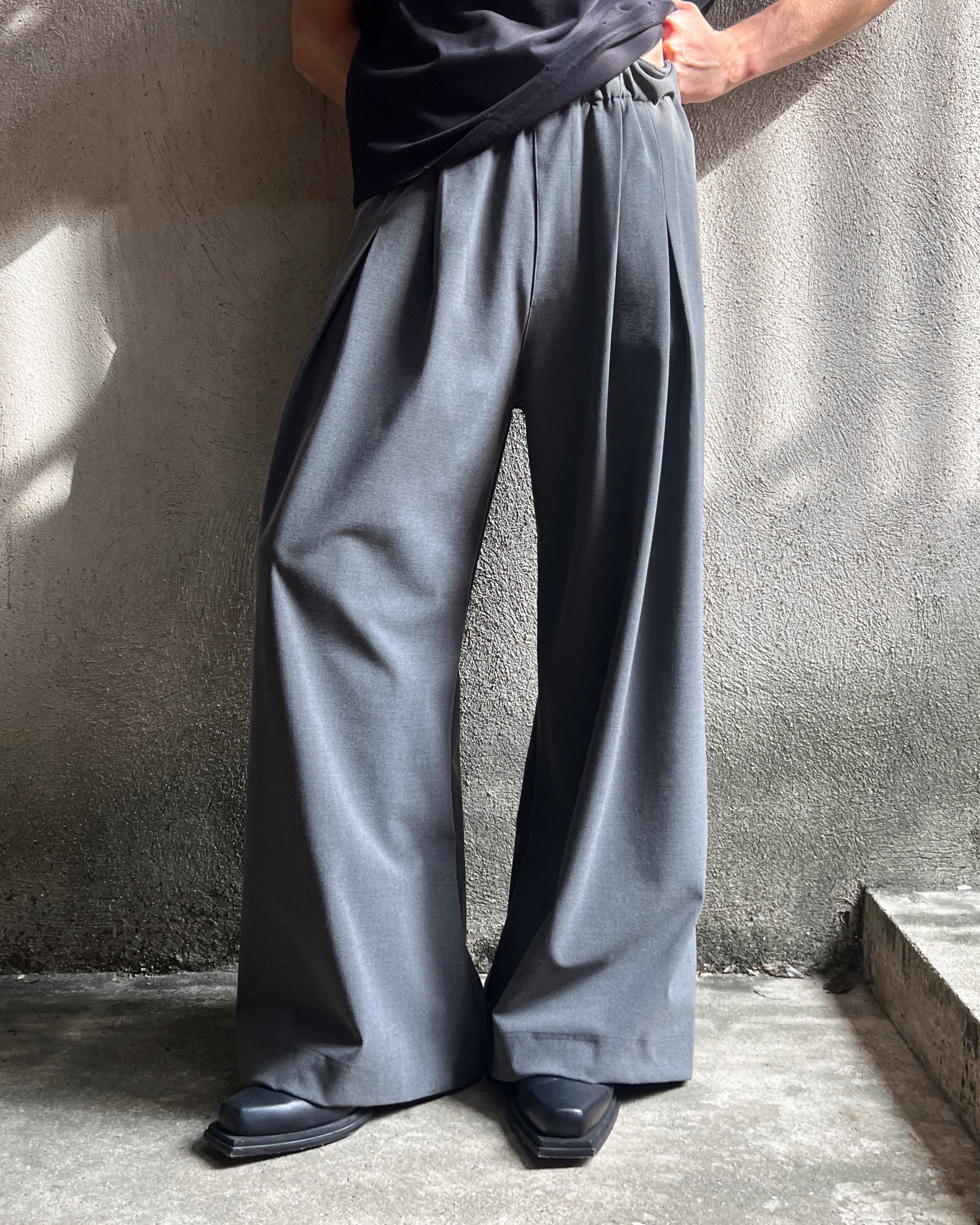 Entity Wide-Leg Suitpants - Grey